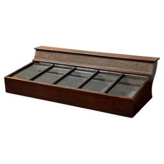 Antique Mahogany Display Case, Late Victorian Style, England, 1870