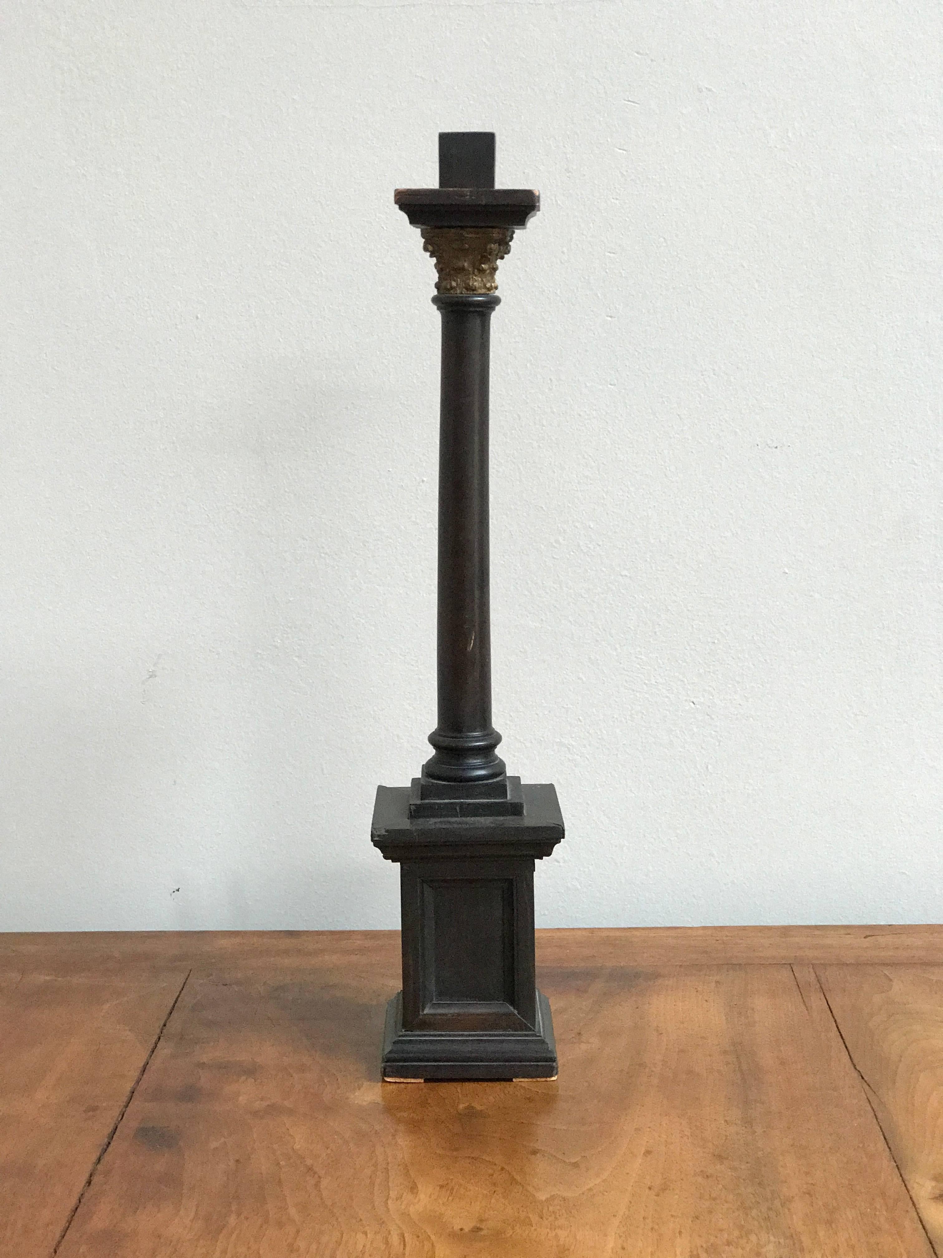 Late 19th century wooden column model from France. 