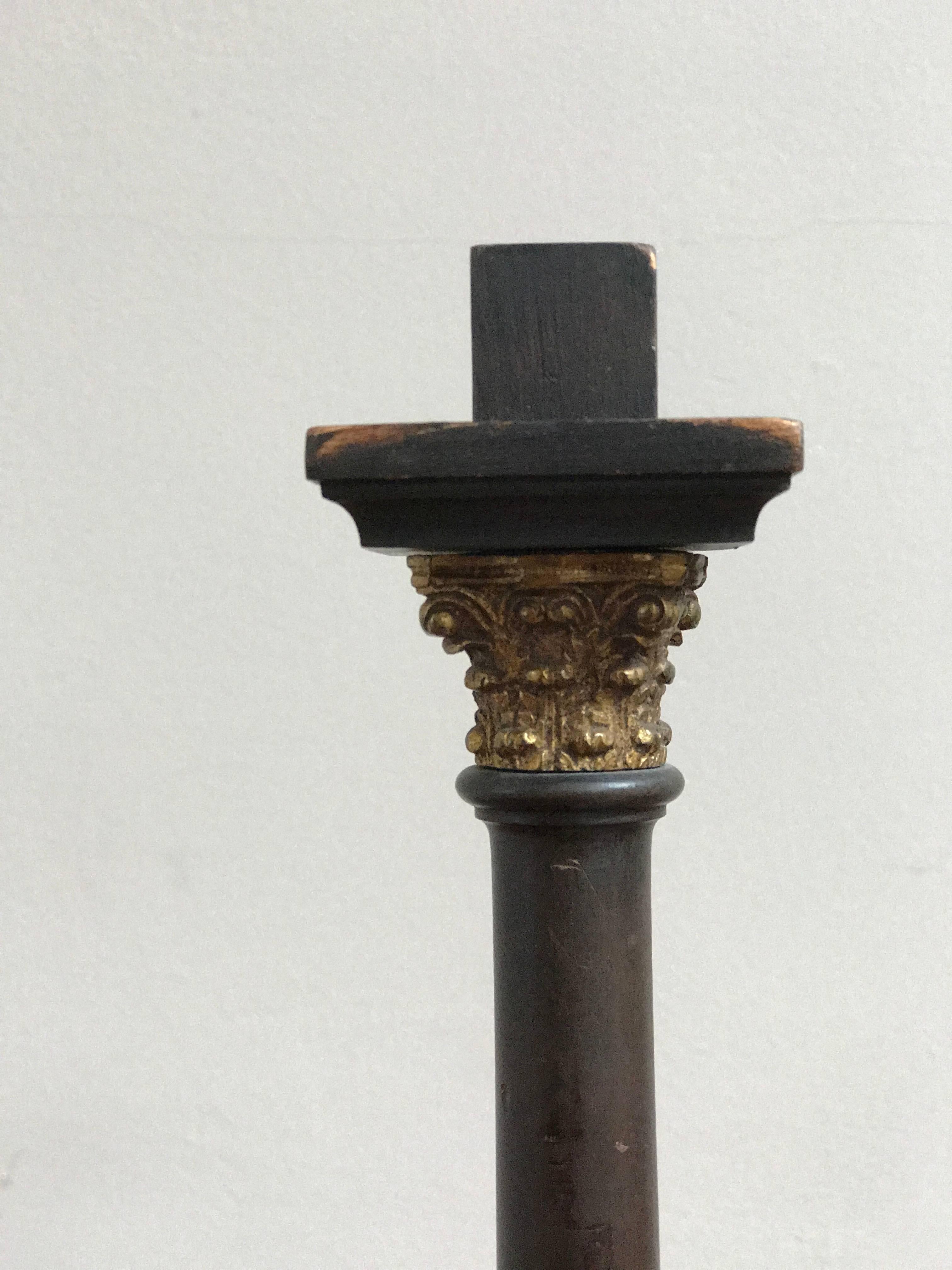 Late 19th Century Wooden Column Model from France In Good Condition In Los Angeles, CA