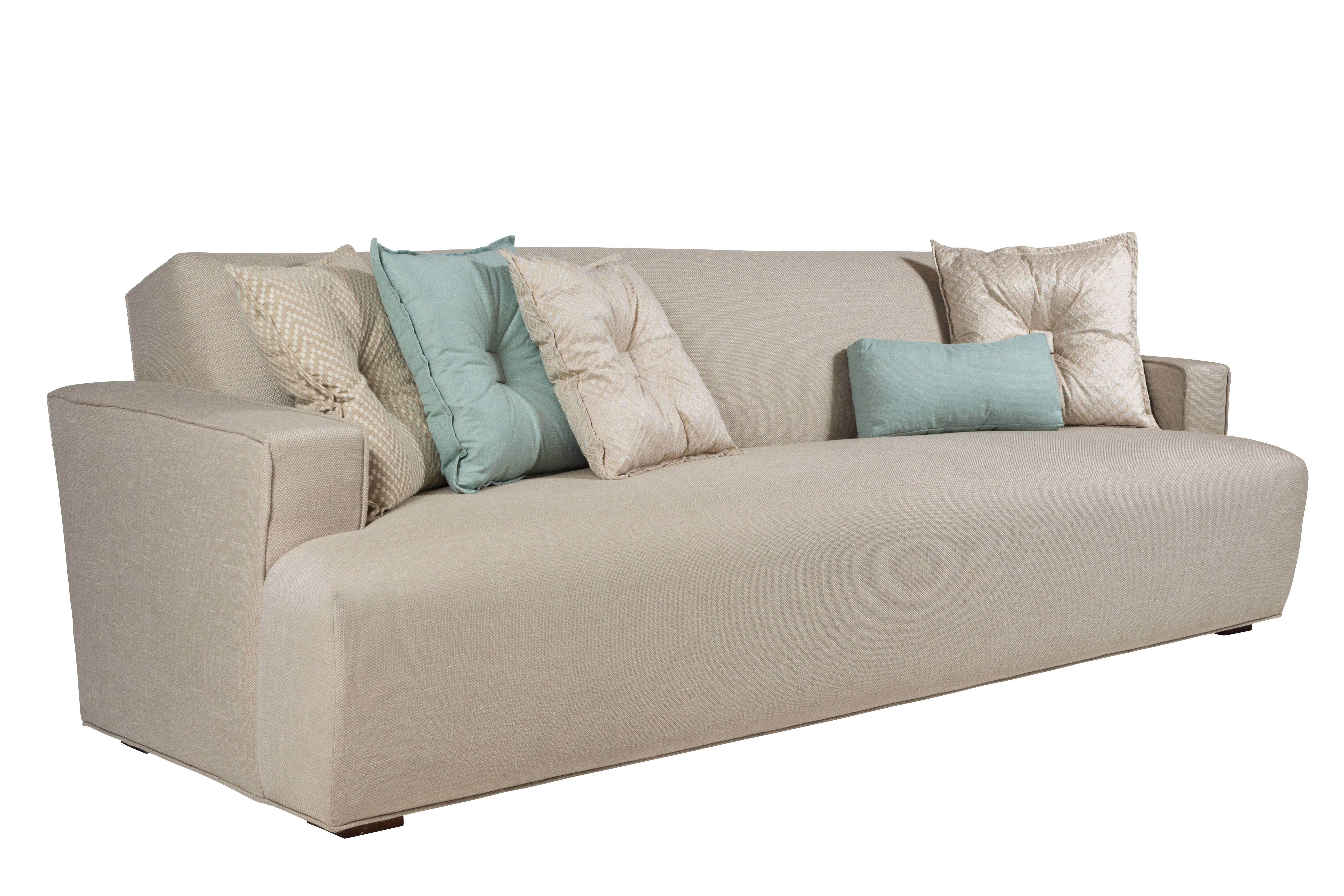 An elegant sofa designed by legendary midcentury Los Angeles designer and decorator, William 