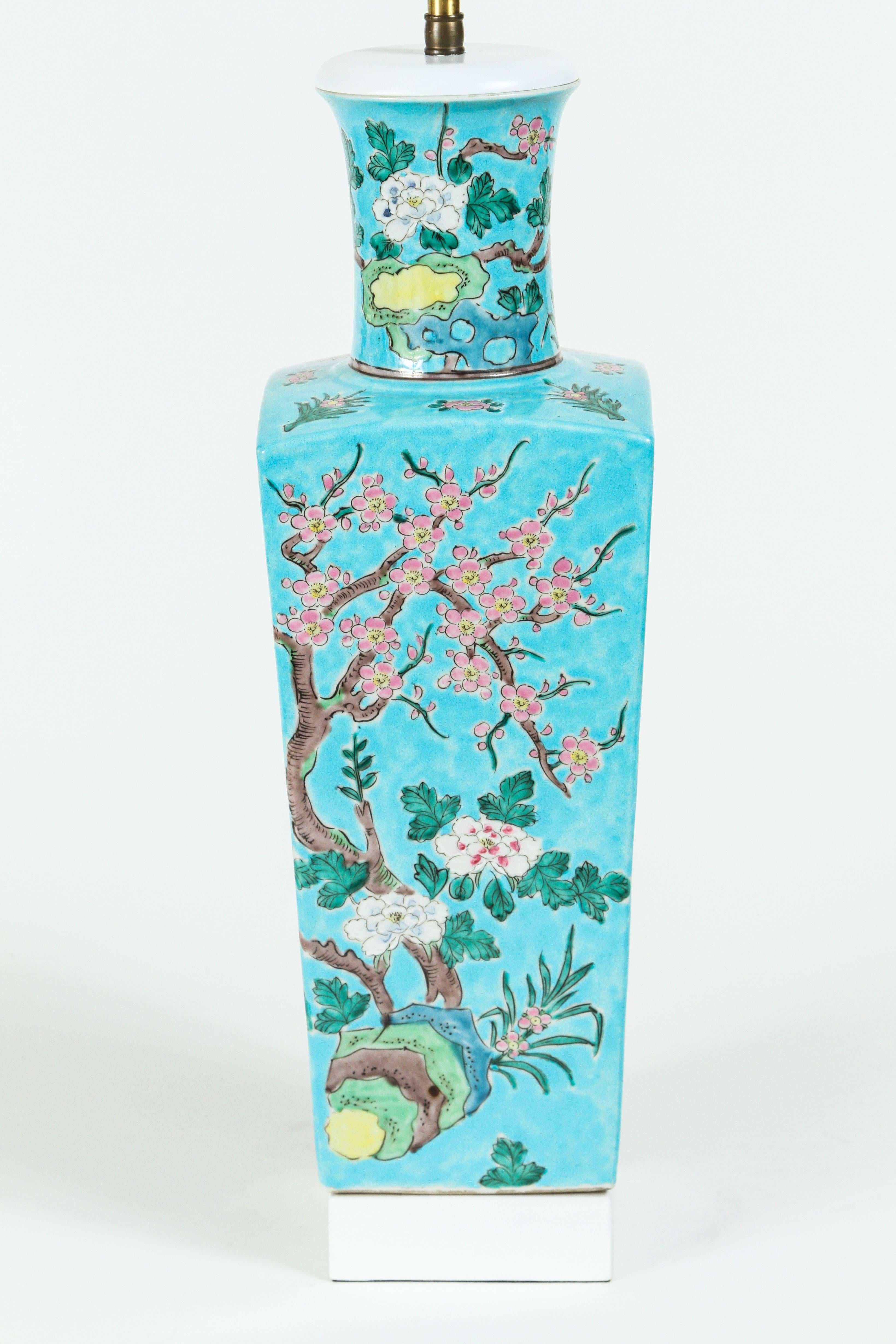 Painted Custom Designed Chinese Urn Lamp by William Haines