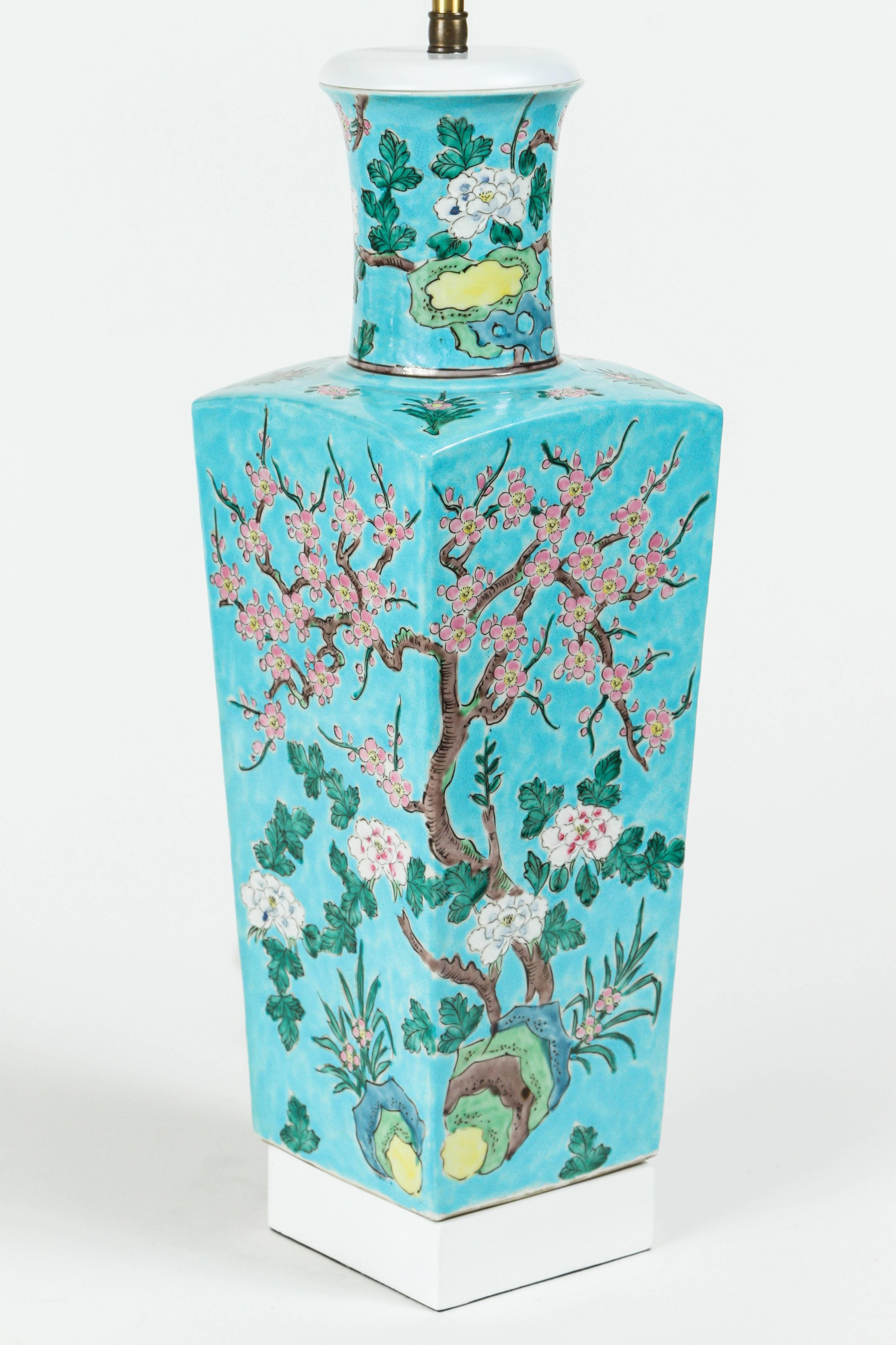 Ceramic Custom Designed Chinese Urn Lamp by William Haines