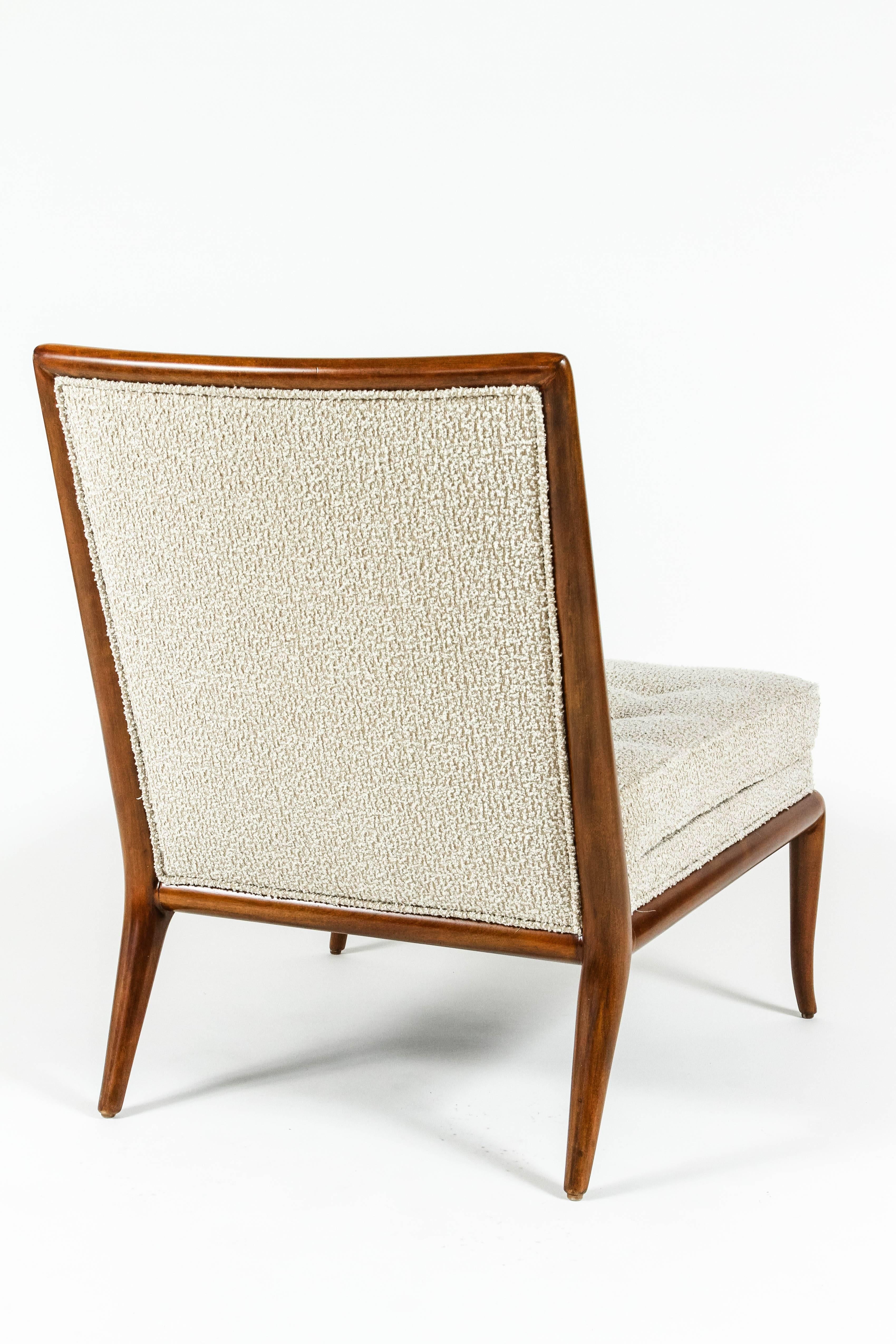 American Pair of Slipper Chairs by T.H. Robsjohn-Gibbings for Widdicomb