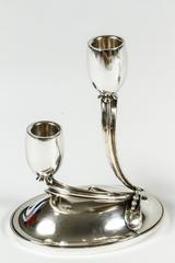 Pair of Sterling Silver Candlesticks by Alphonse La Paglia