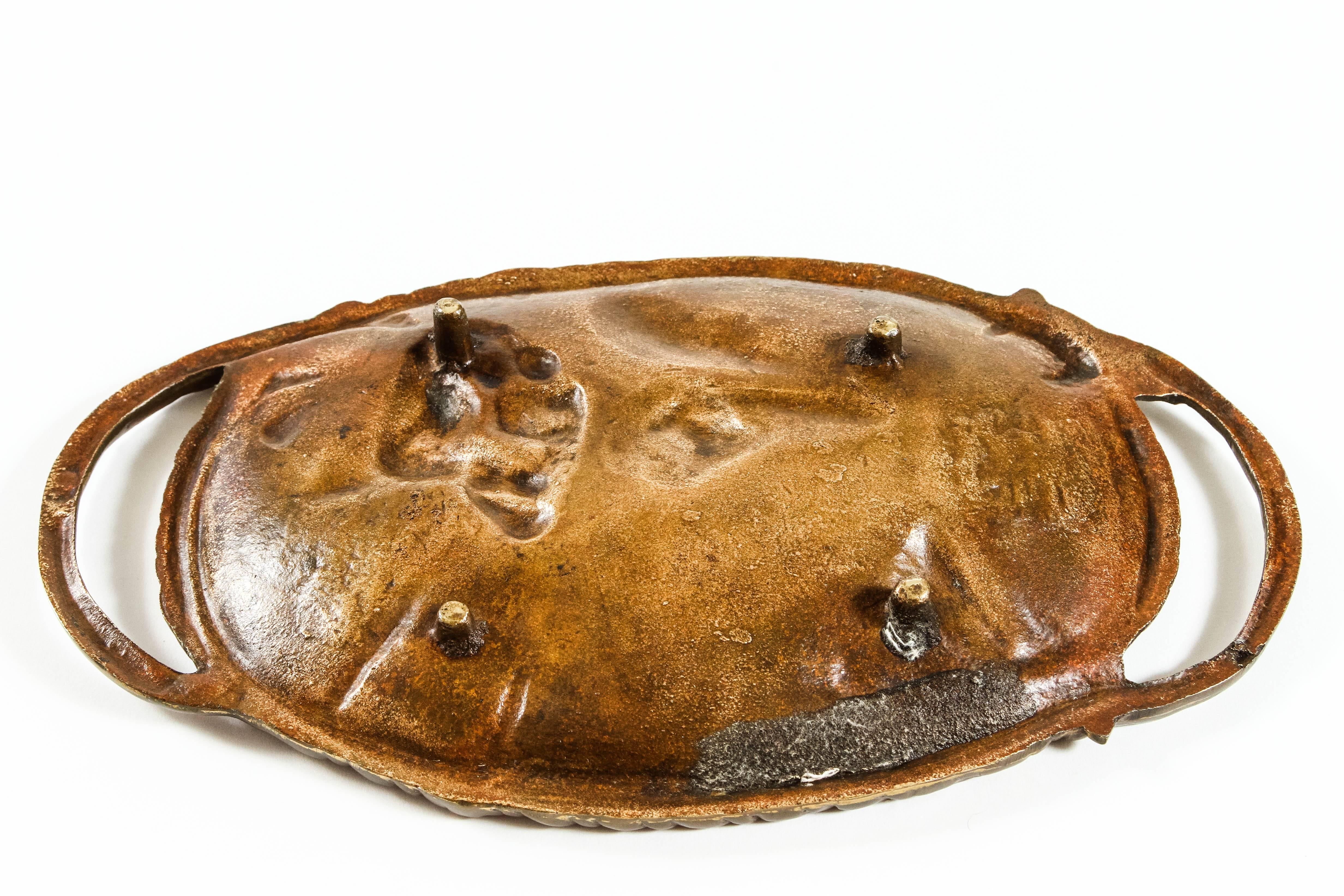 20th Century Bronze Art Nouveau Vide-Poche
