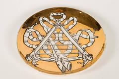 Kompletter Satz von acht Musicalia-Untersetzern von Fornasetti für Bonwit Teller