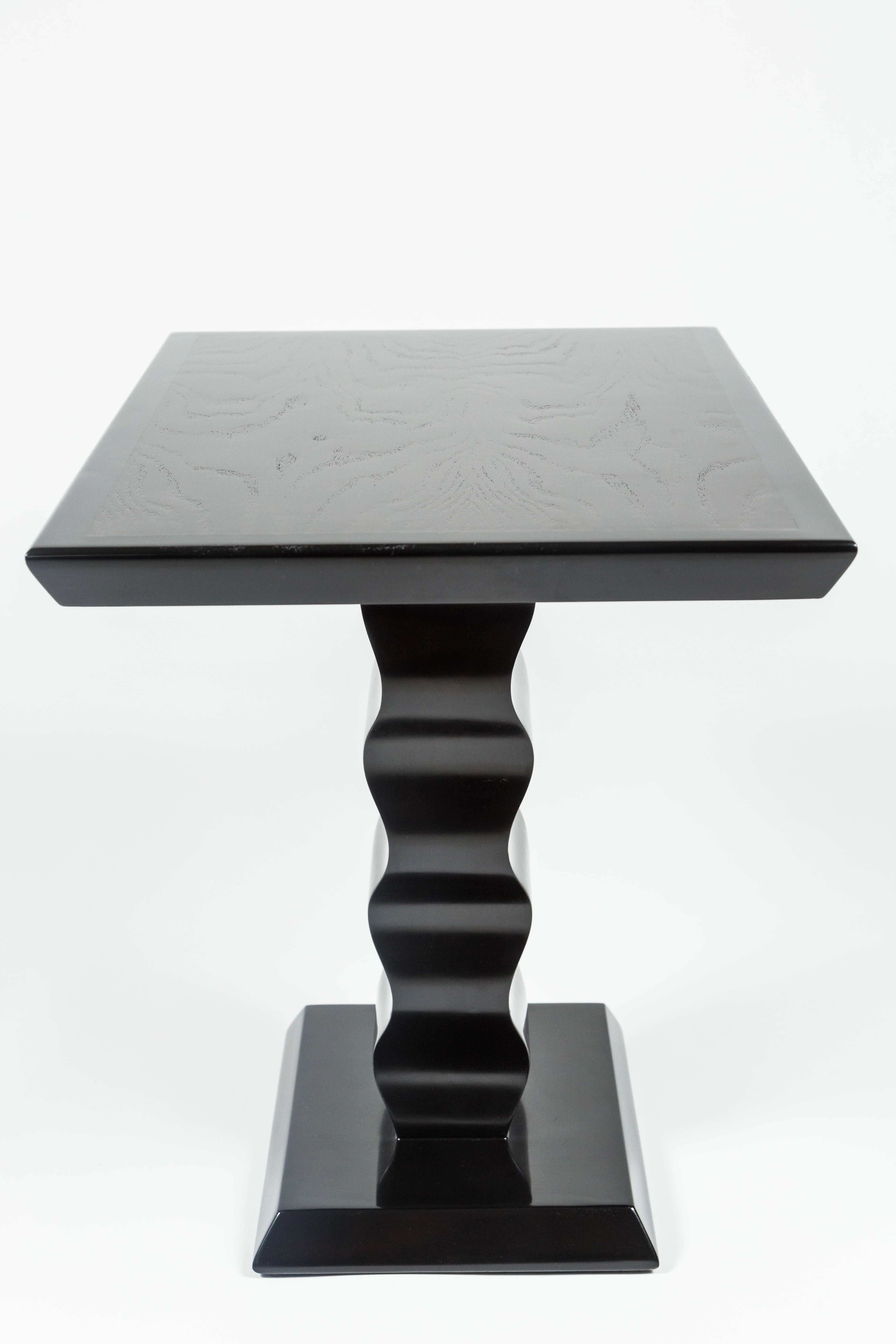 Mid-20th Century Elegant Ebonized Art Deco Occasional Table by Karpen