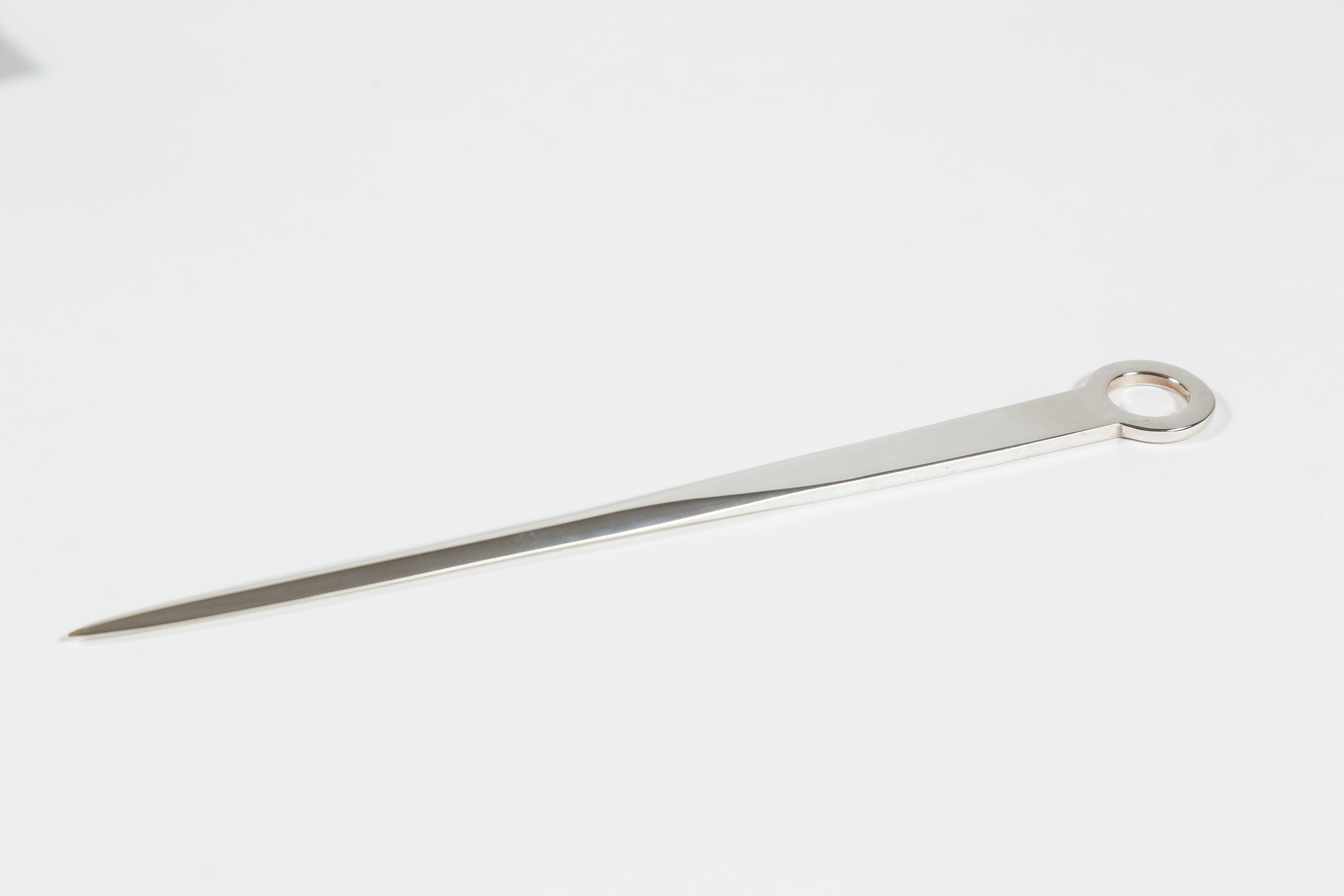 Late 20th Century Attractive Silver Letter Opener by Asprey London