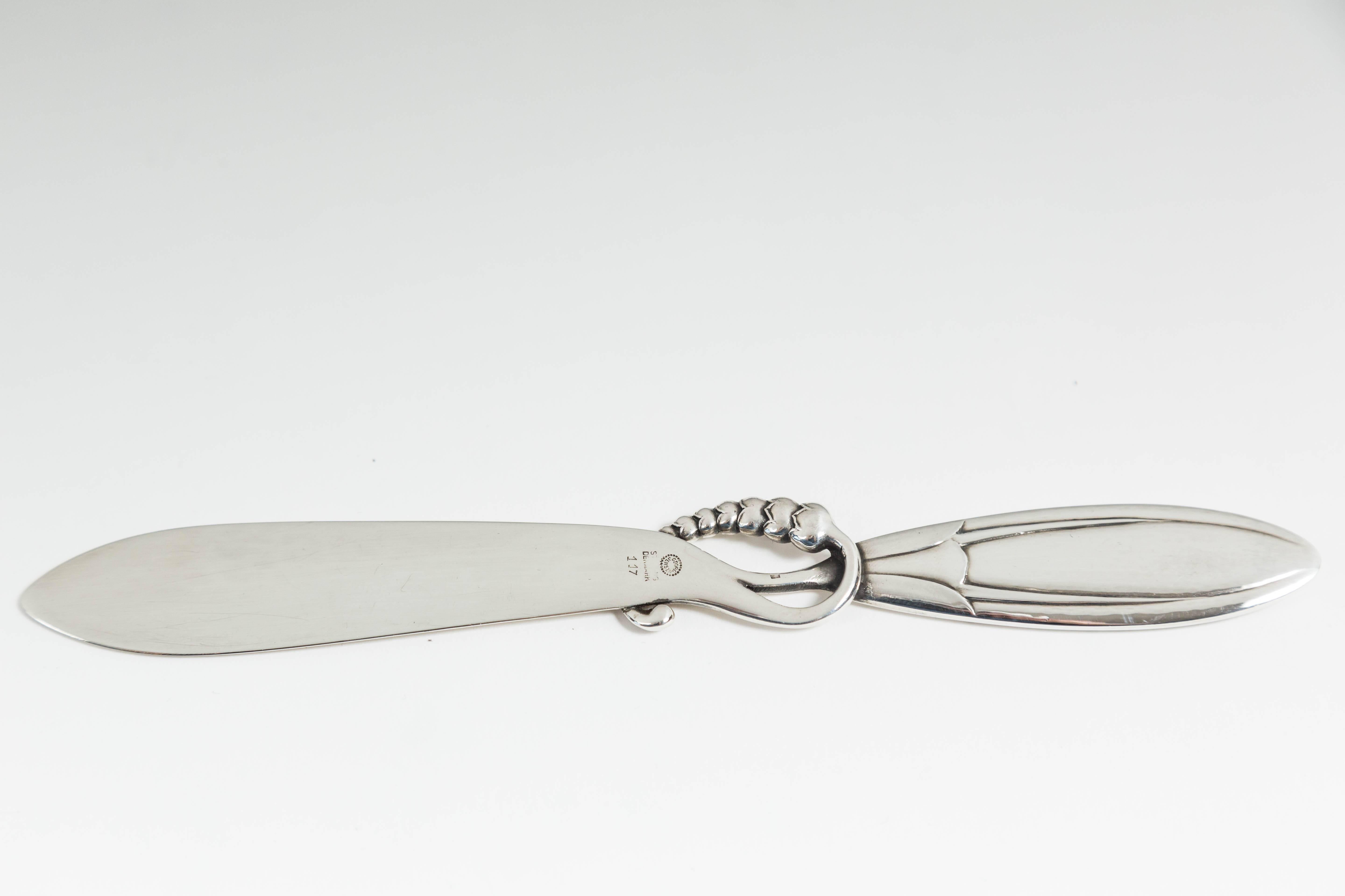 Art Deco Elegant Sterling Letter Opener by Georg Jensen