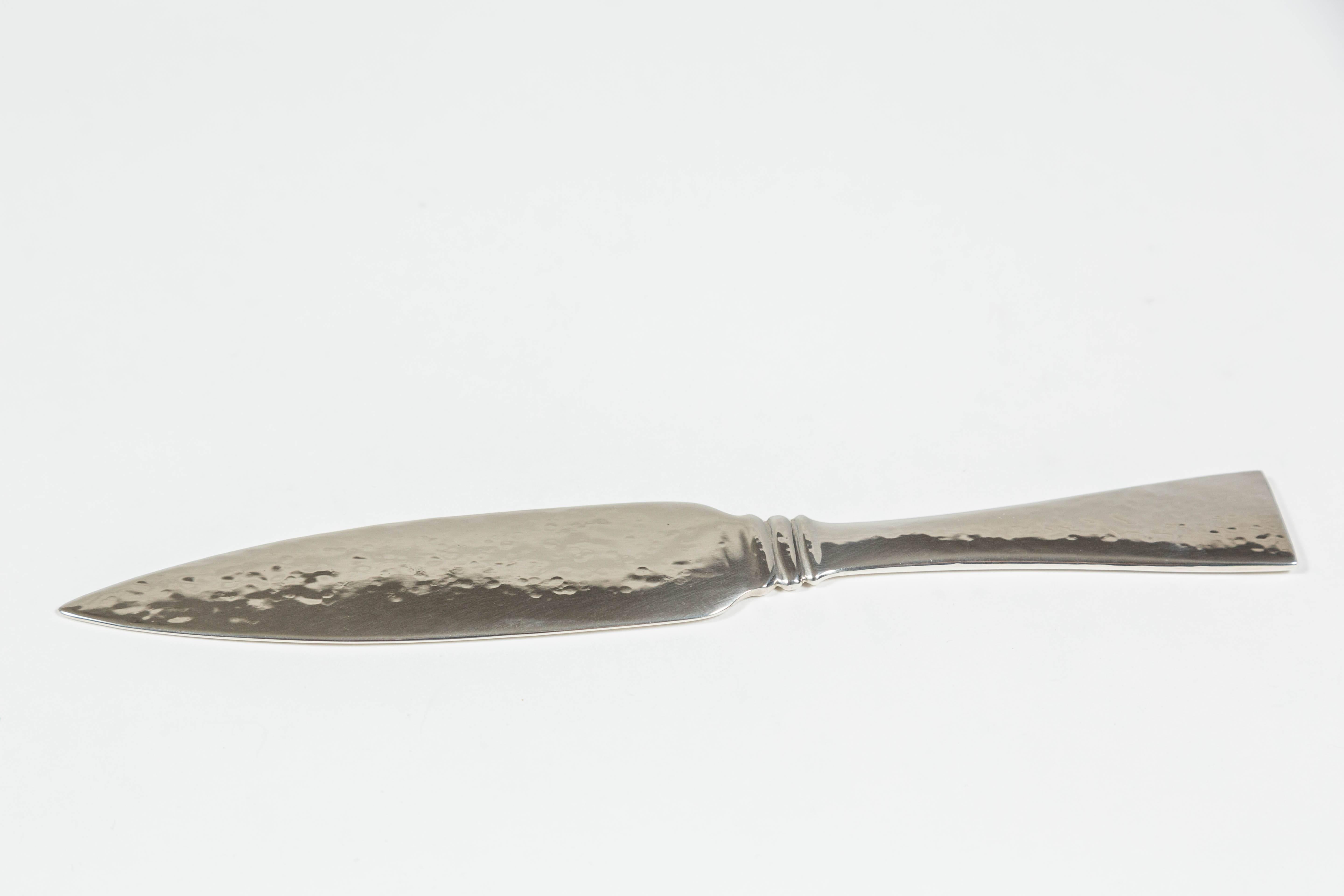 Sterling Silver Hand-Chased Sterling Letter Opener by Porter Blanchard