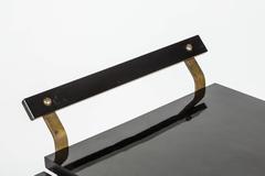 Stylish Art Deco Black and Gold Drinks Trolley