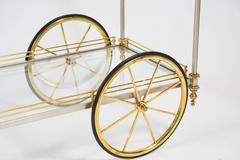 Chic Metal and Brass Tiered Drinks Trolley