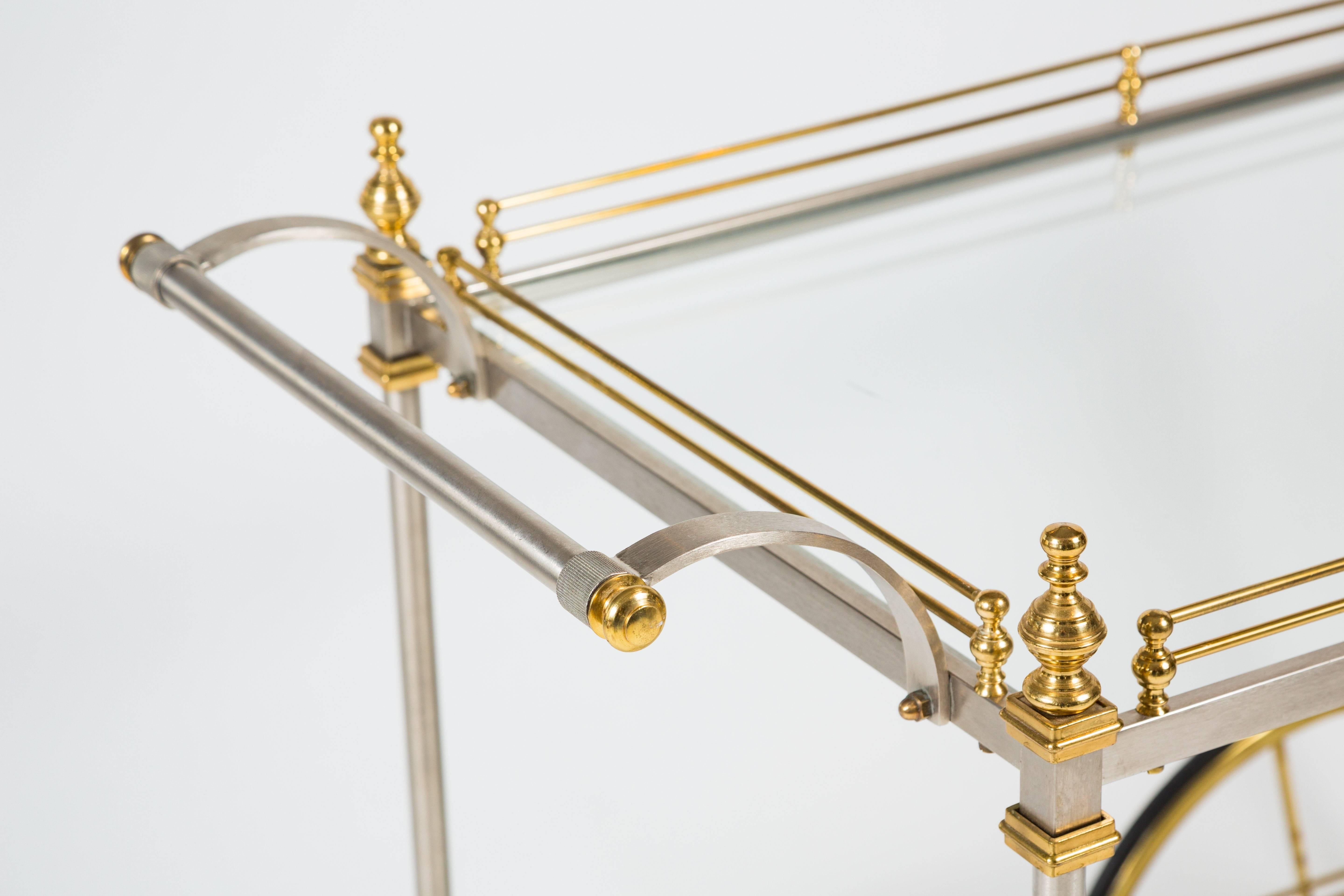 Chic Metal and Brass Tiered Drinks Trolley 2