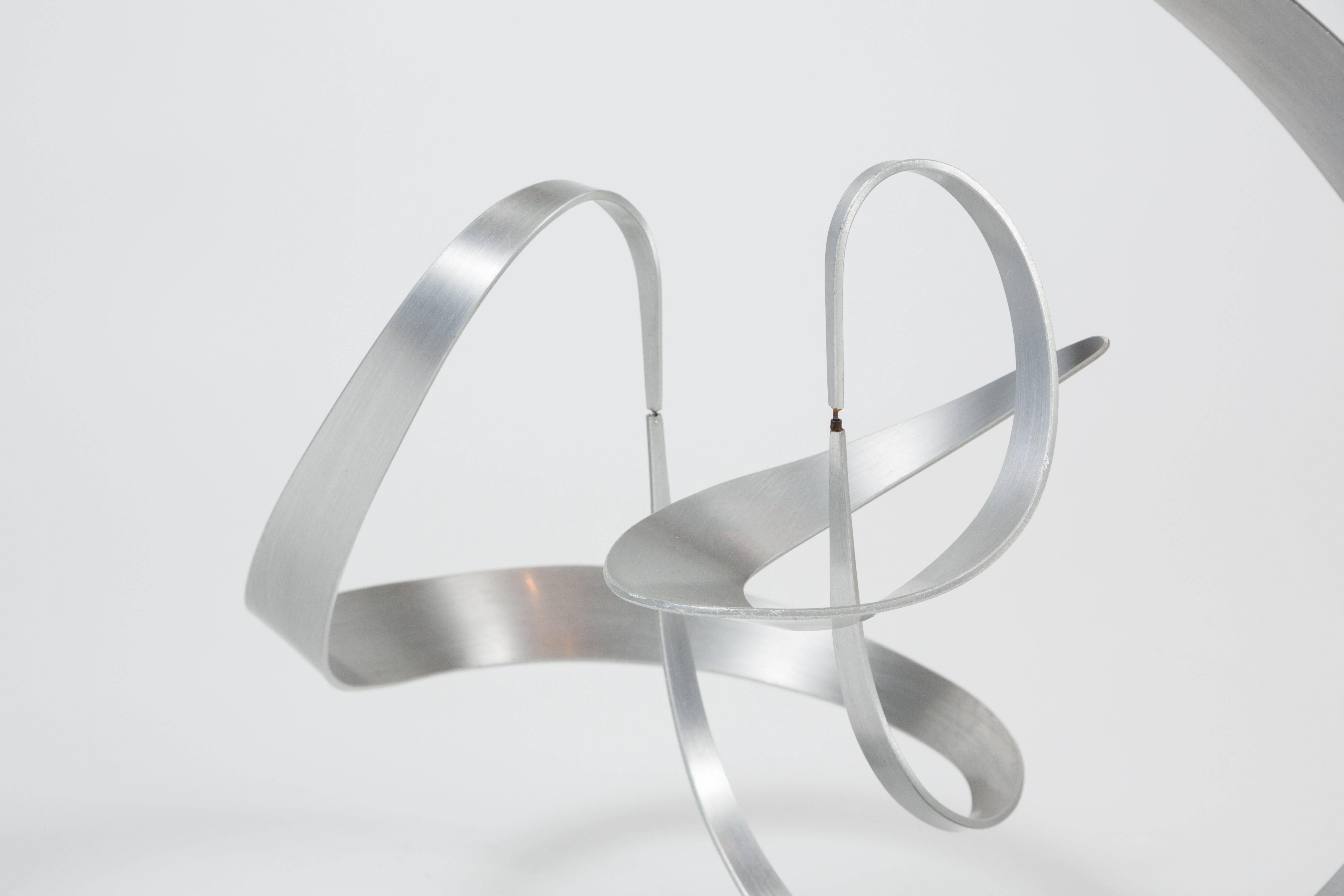 Modern Striking Kinetic Abstract Sculpture by John W. Anderson