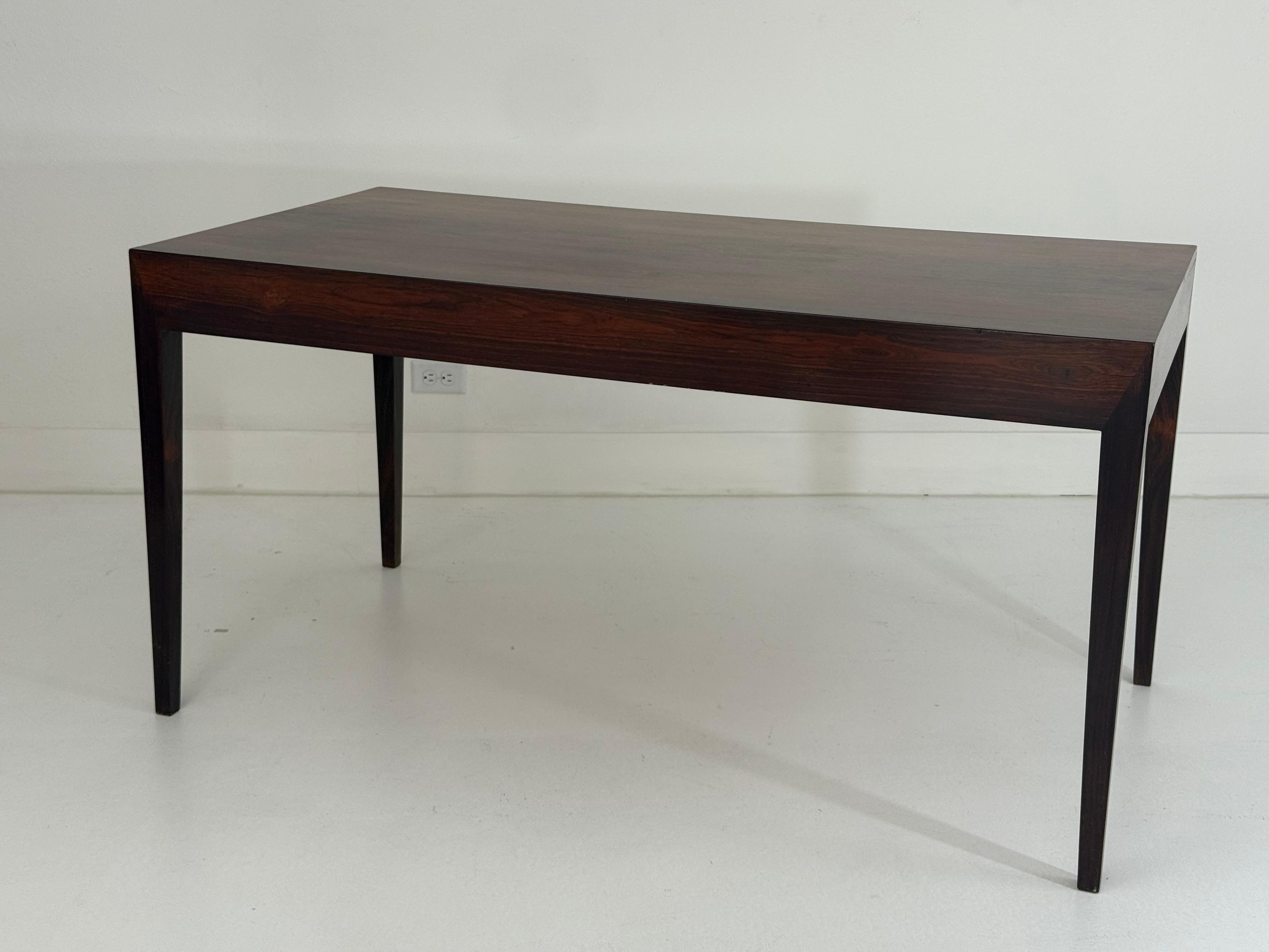Danish Rosewood Desk by Severin Hansen Jr. for Haslev, 1960s For Sale 7