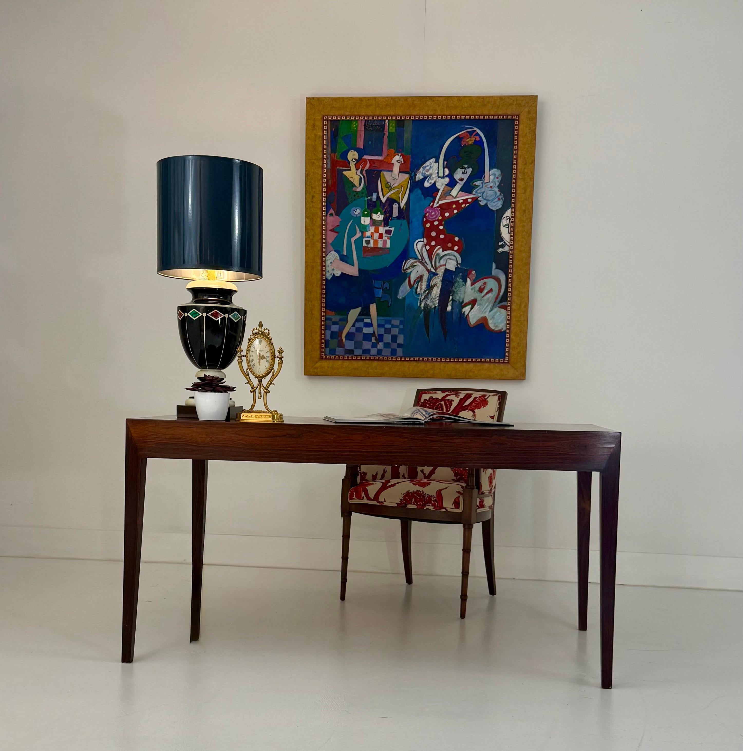 Danish Rosewood Desk by Severin Hansen Jr. for Haslev, 1960s For Sale 11