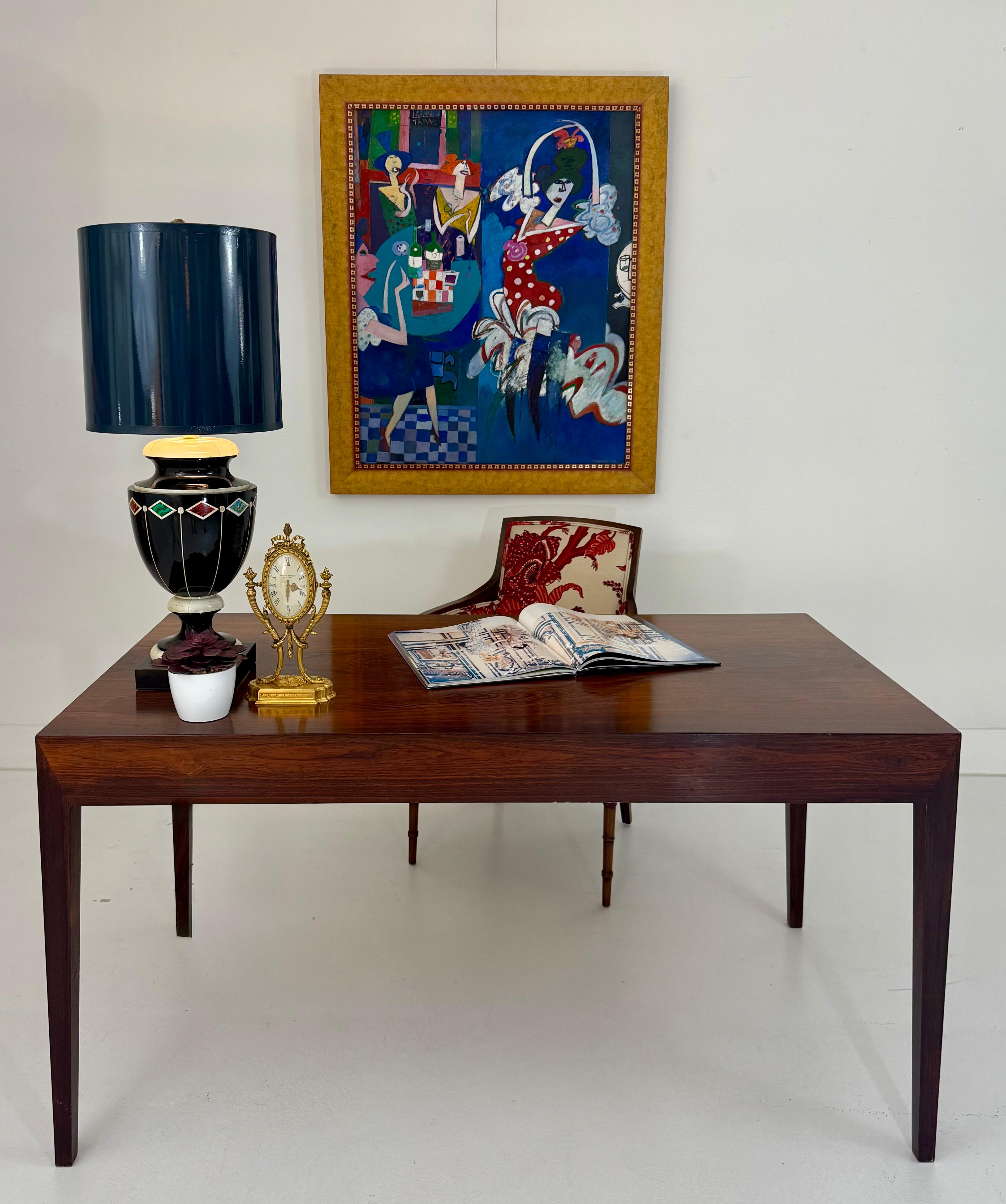 Danish Rosewood Desk by Severin Hansen Jr. for Haslev, 1960s For Sale 9