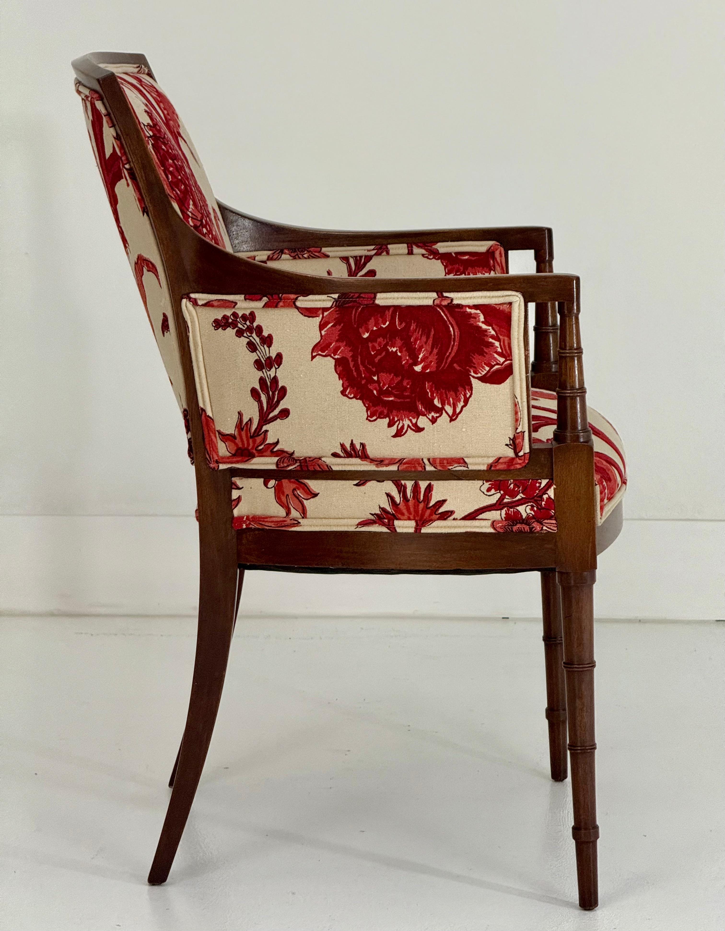 Americano Poltrona in finto bambù di William Haines, proprietà di Kirk Douglas 1960 in vendita