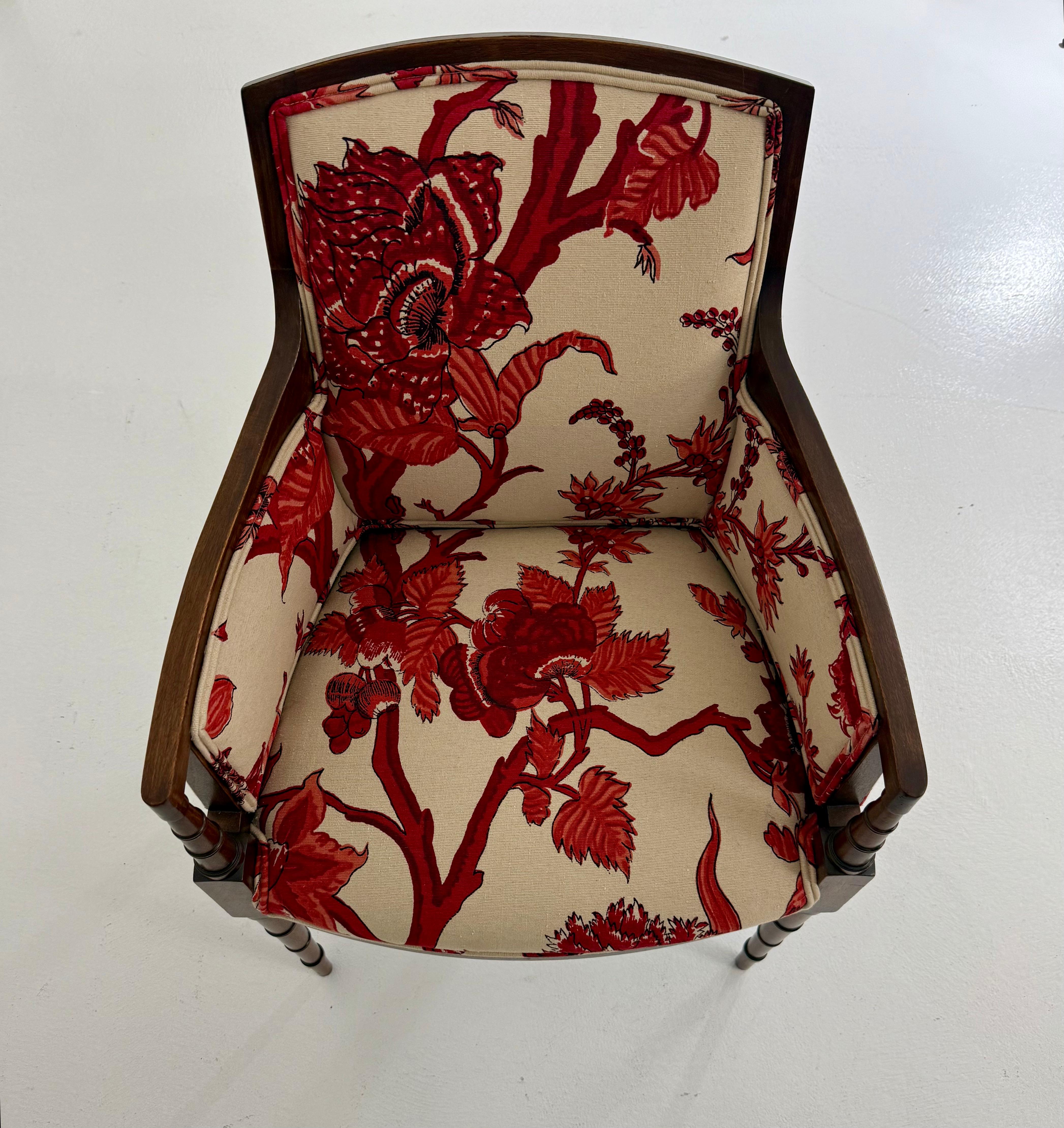 Tappezzeria Poltrona in finto bambù di William Haines, proprietà di Kirk Douglas 1960 in vendita