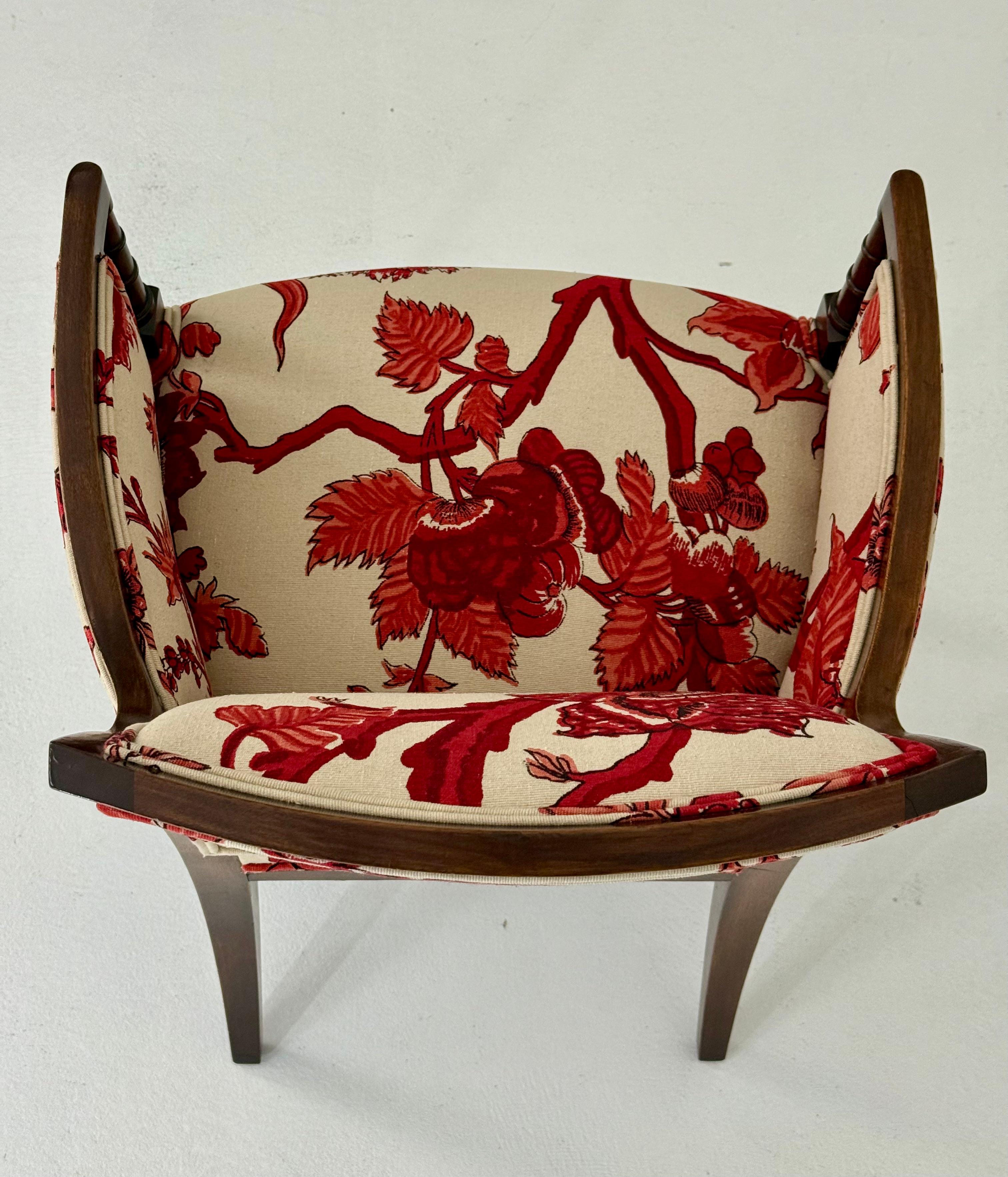 Poltrona in finto bambù di William Haines, proprietà di Kirk Douglas 1960 in vendita 6