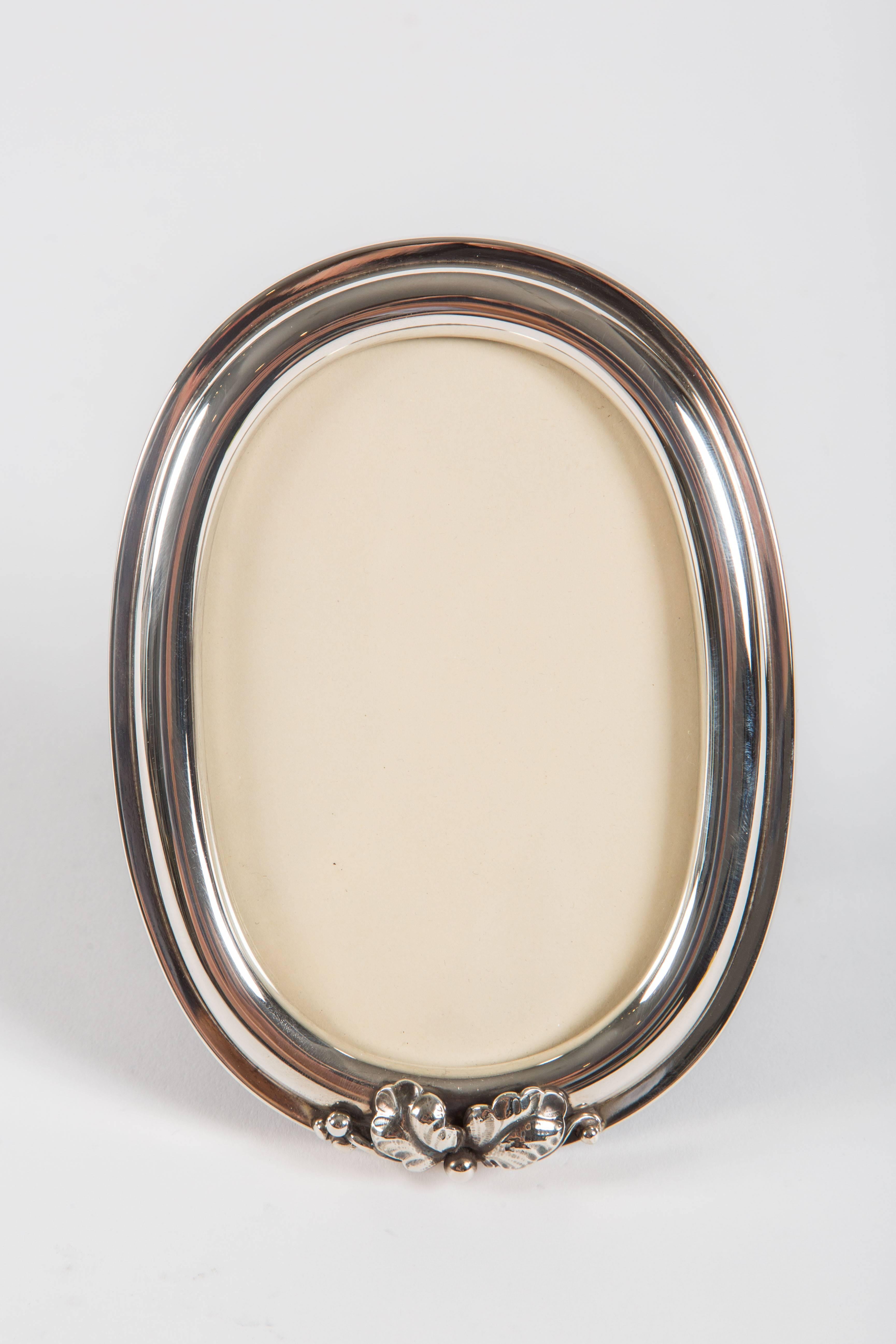 Sterling Silver Frame by Georg Jensen In Excellent Condition In Palm Desert, CA