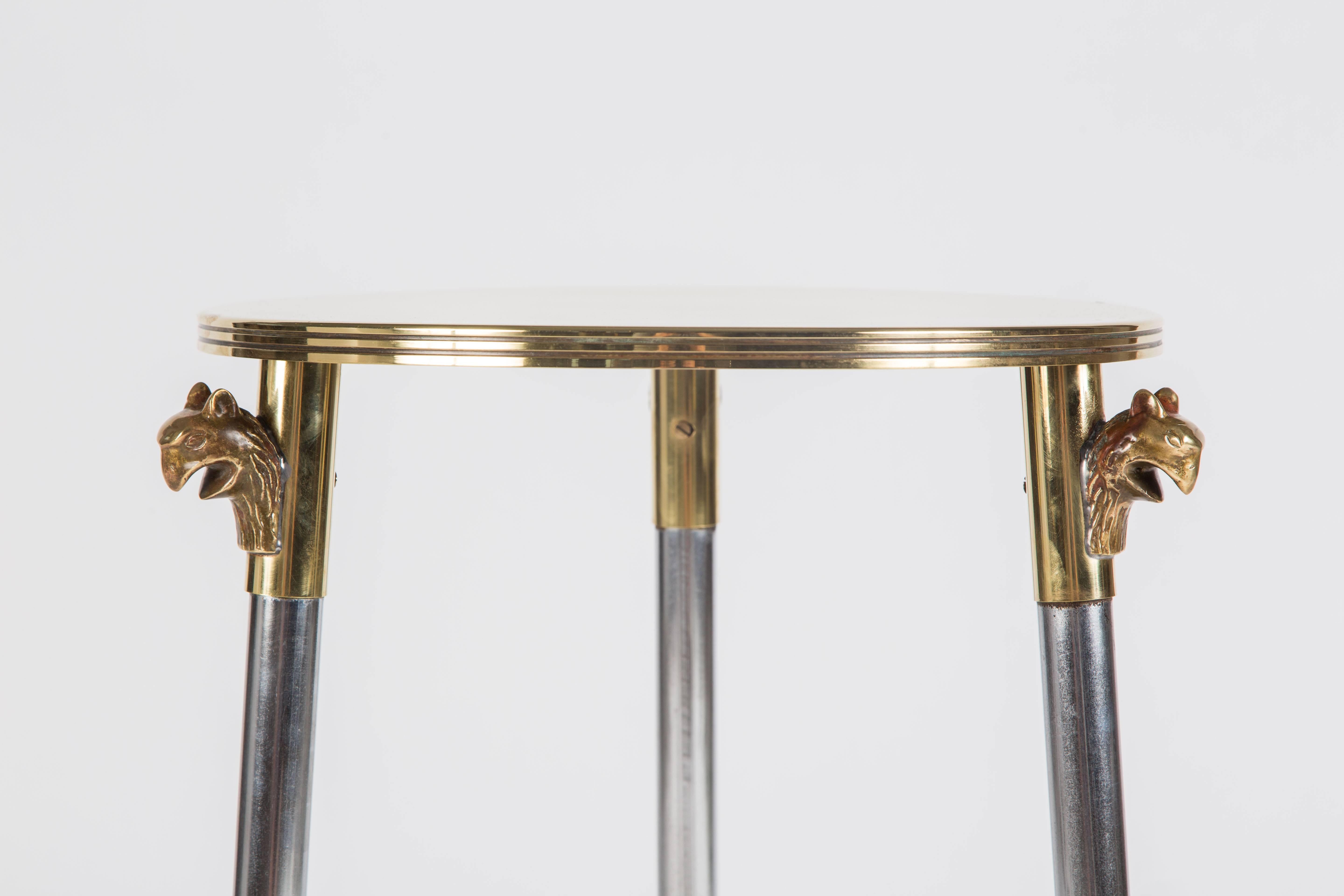 Elegant Polished Brass and Metal Stand 1