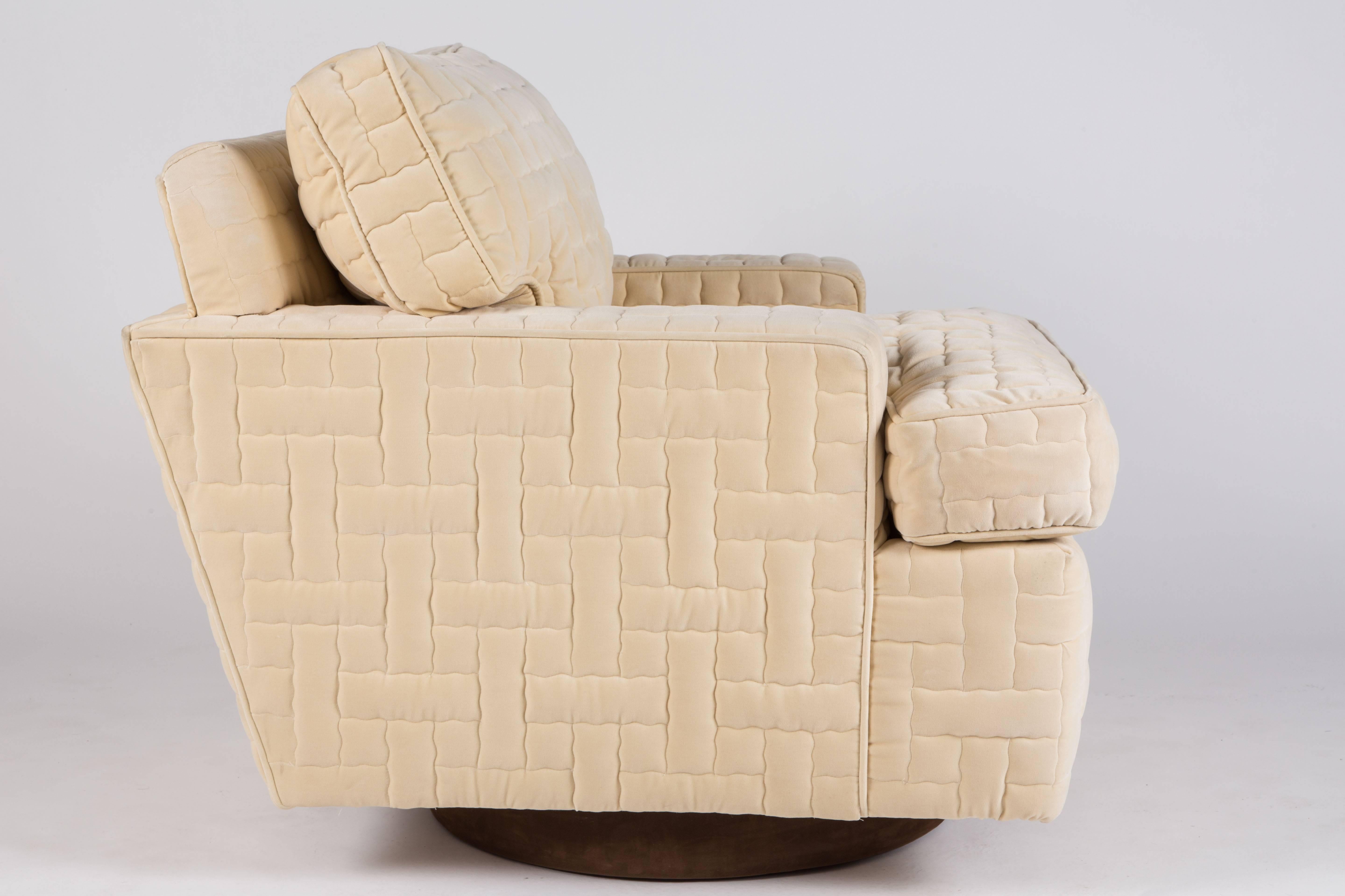 Quilted Pair of Custom Swiveling 