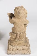 Magical Carved Stone Monkey Band from the Palm Springs Estate of Jack Warner