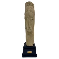 Alva Studios, «Tête de Femme» (inspirada en Modigliani), 1959, reproducción de museo fundida