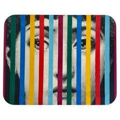 Piero Fornasetti "Tema e Variazioni" Rectangular Tray, Lina Cavalieri Face