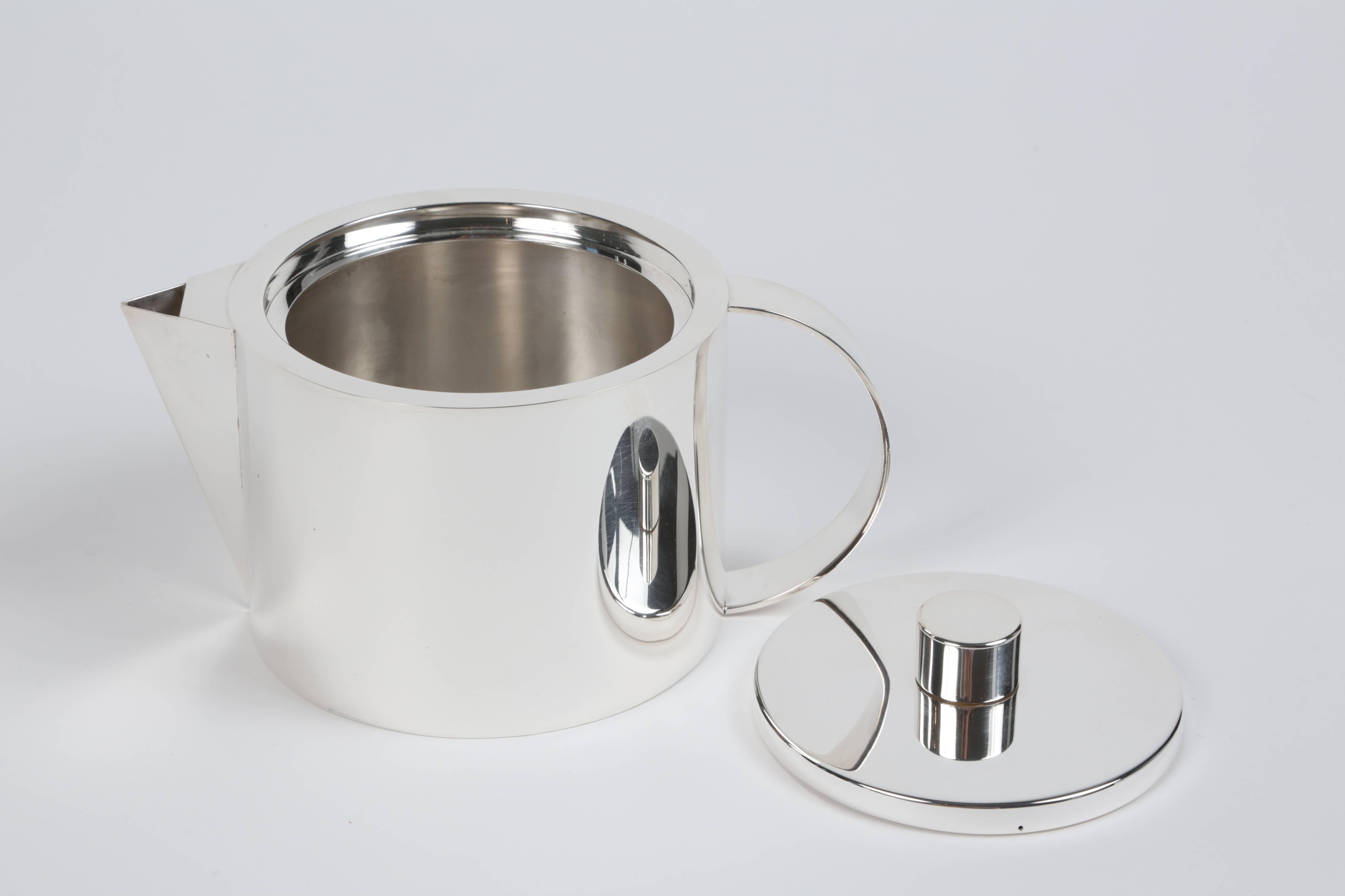 Sterling Silver Four-Piece Coffee Set by Calvin Klein for Swid Powell 1