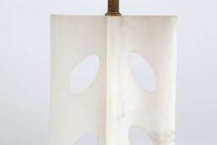 Chic Alabaster Table Lamps by Marbro Lamp Co