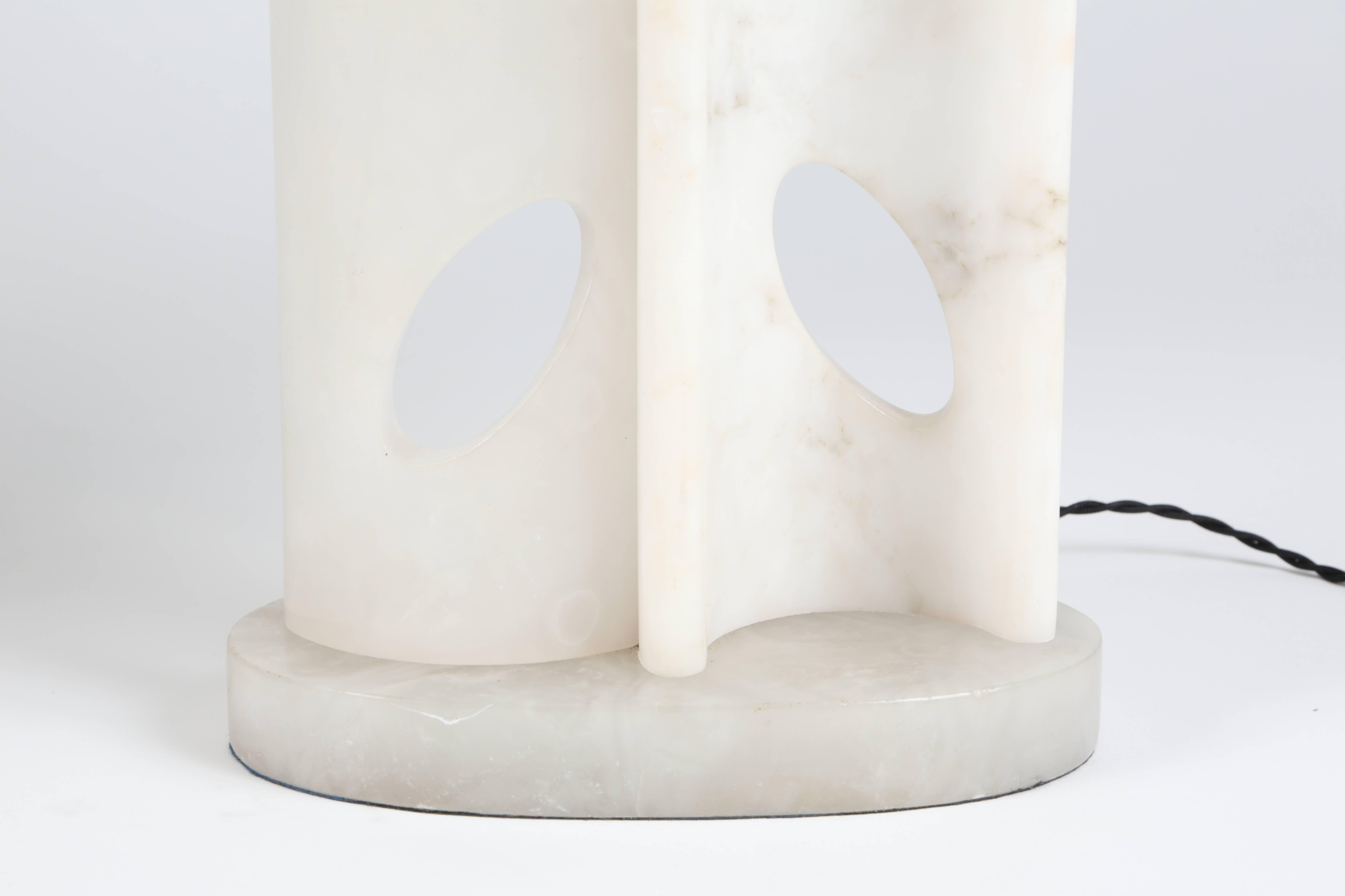 20th Century Chic Alabaster Table Lamps by Marbro Lamp Co