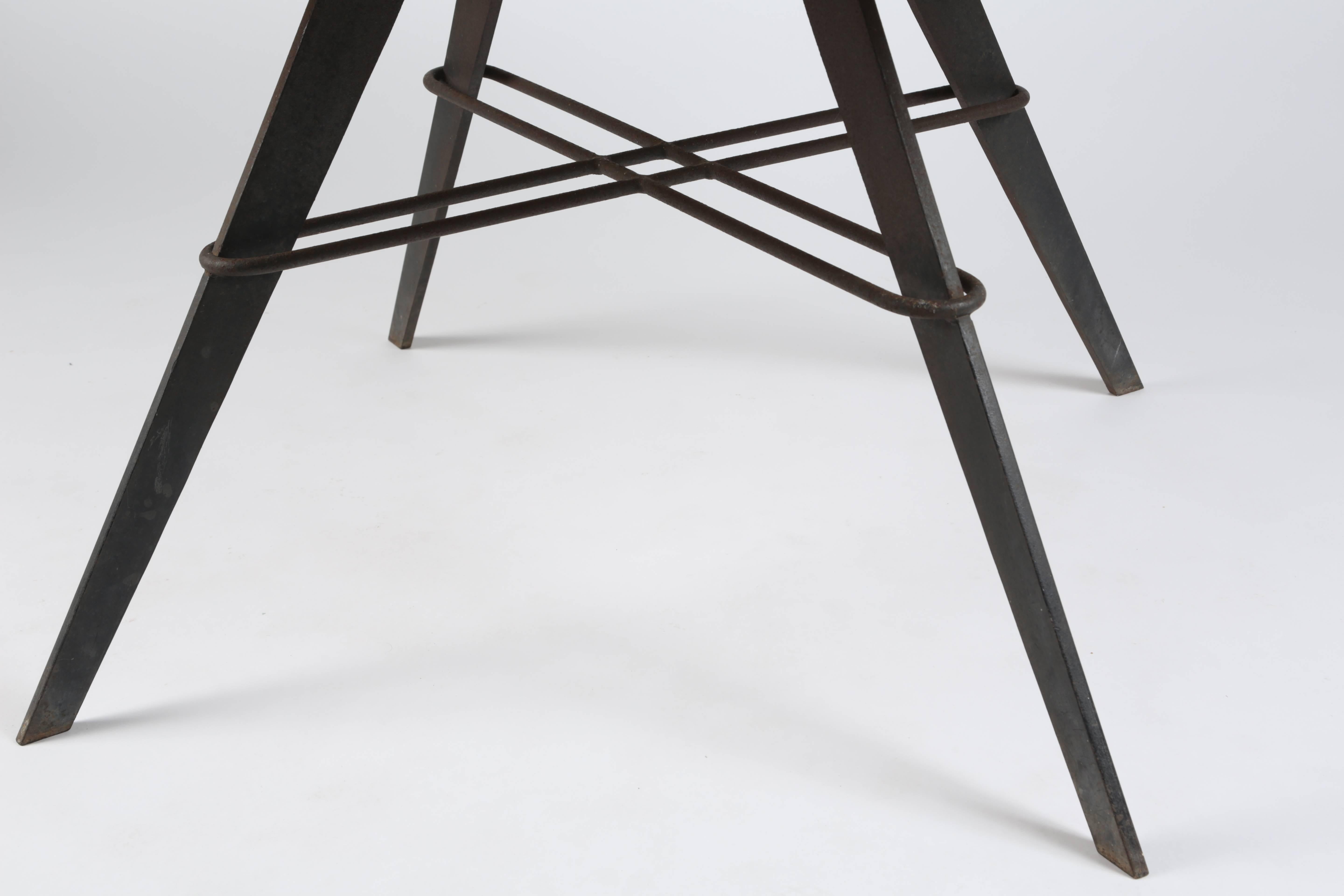 Iron Table with Marble Top by William 