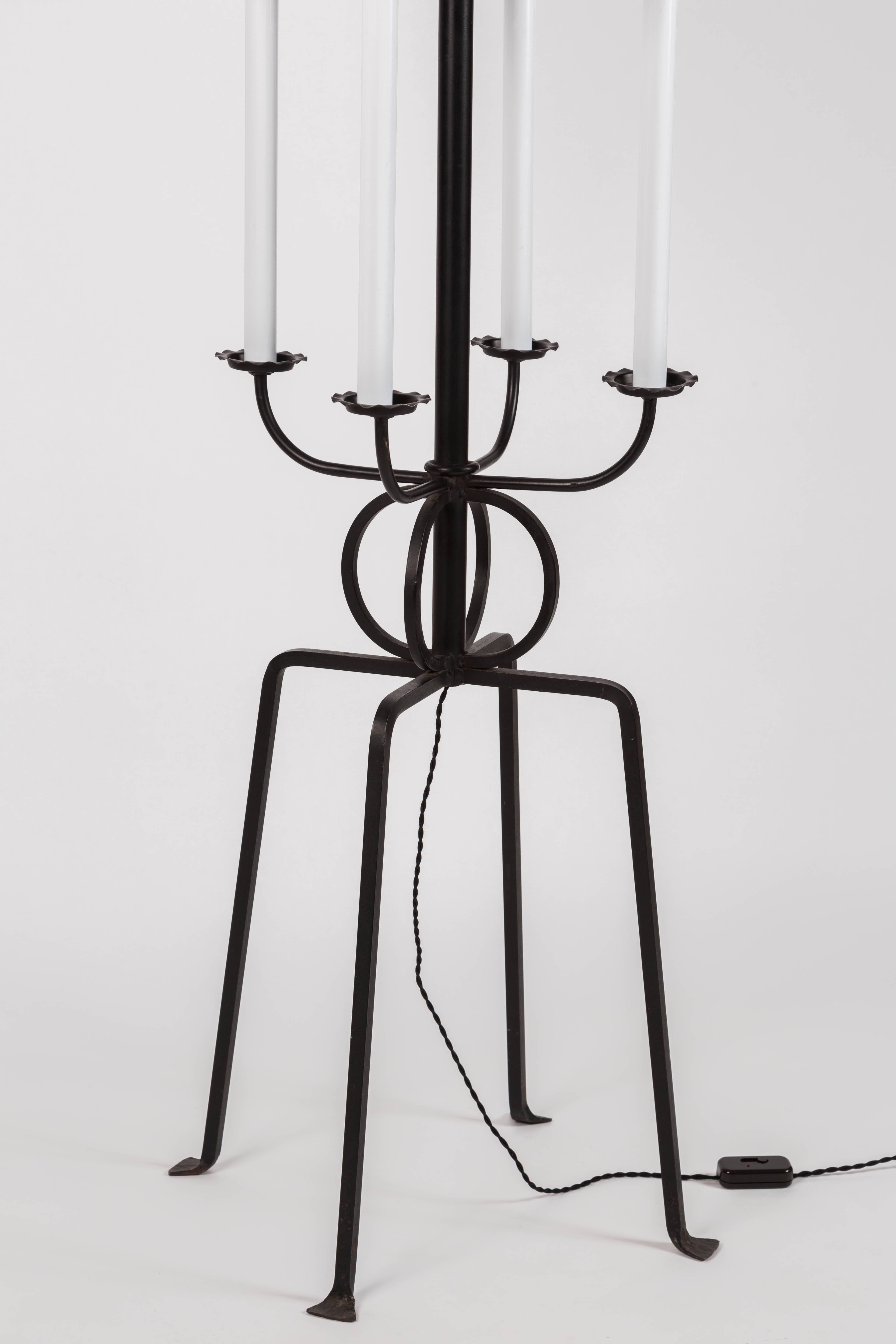 Mid-Century Modern Tommi Parzinger Candlestick Floor Lamp