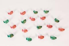 Flock of 18 Murano Glass Bird Form Place Card Holders