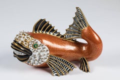 Large Fanciful Fantasy Fish by Oggetti Mangani