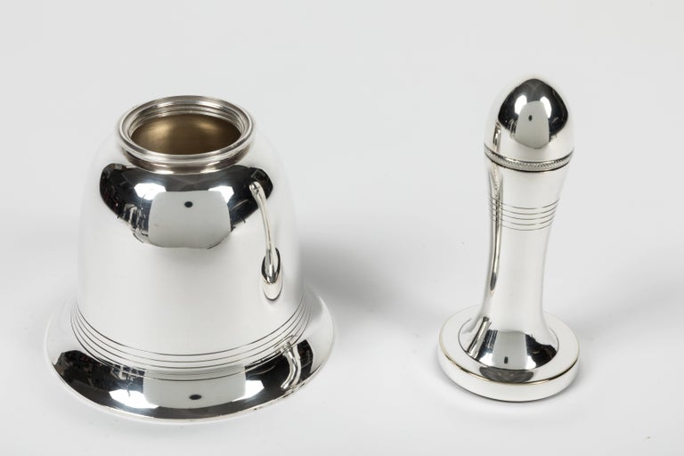 Fine and Rare Novelty Bell Cocktail Shaker by Asprey and Co. London at