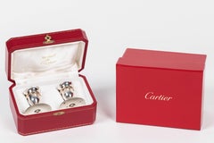 Sterling Silver Rolling Ring Candleholders by Cartier