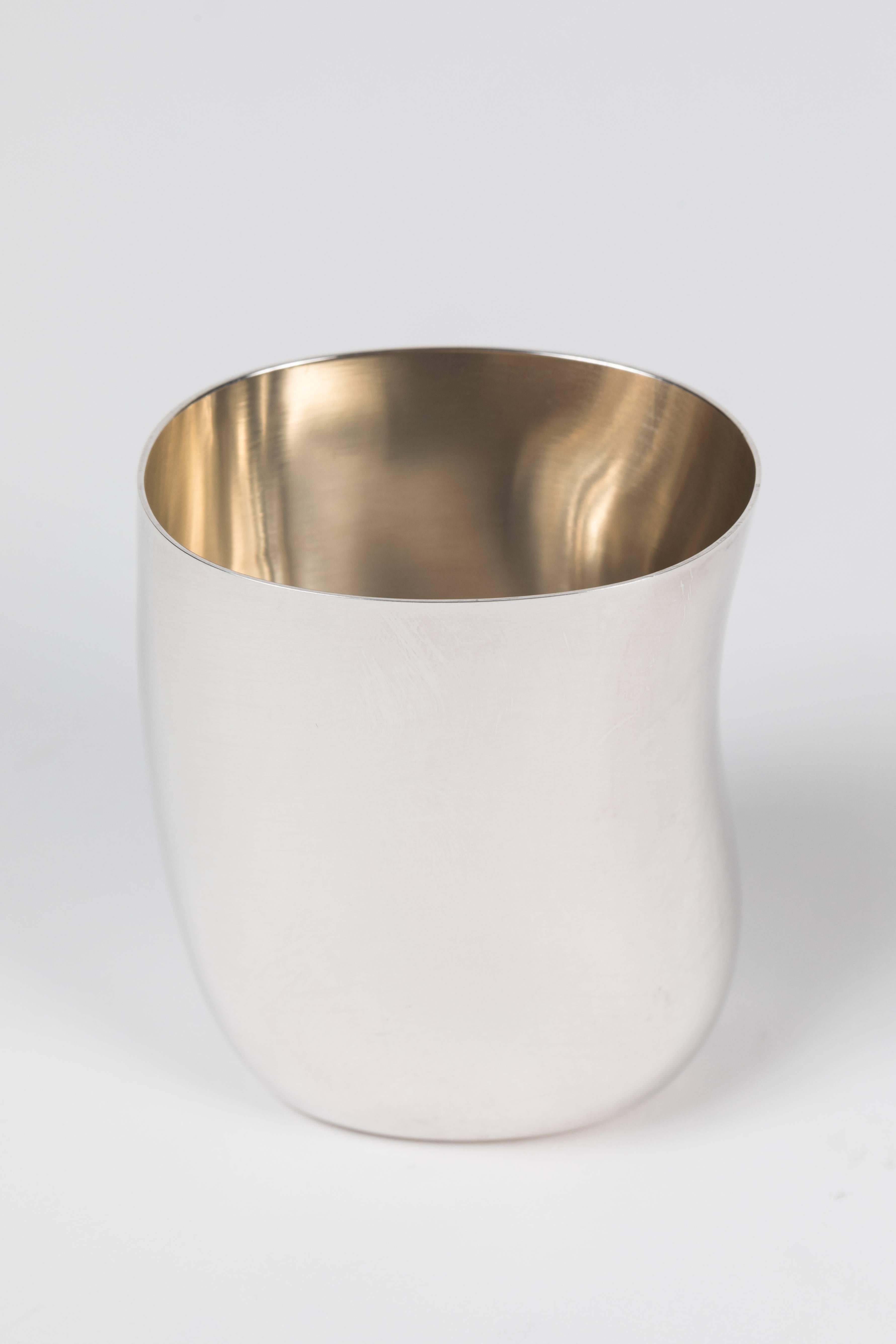 baby silver cup