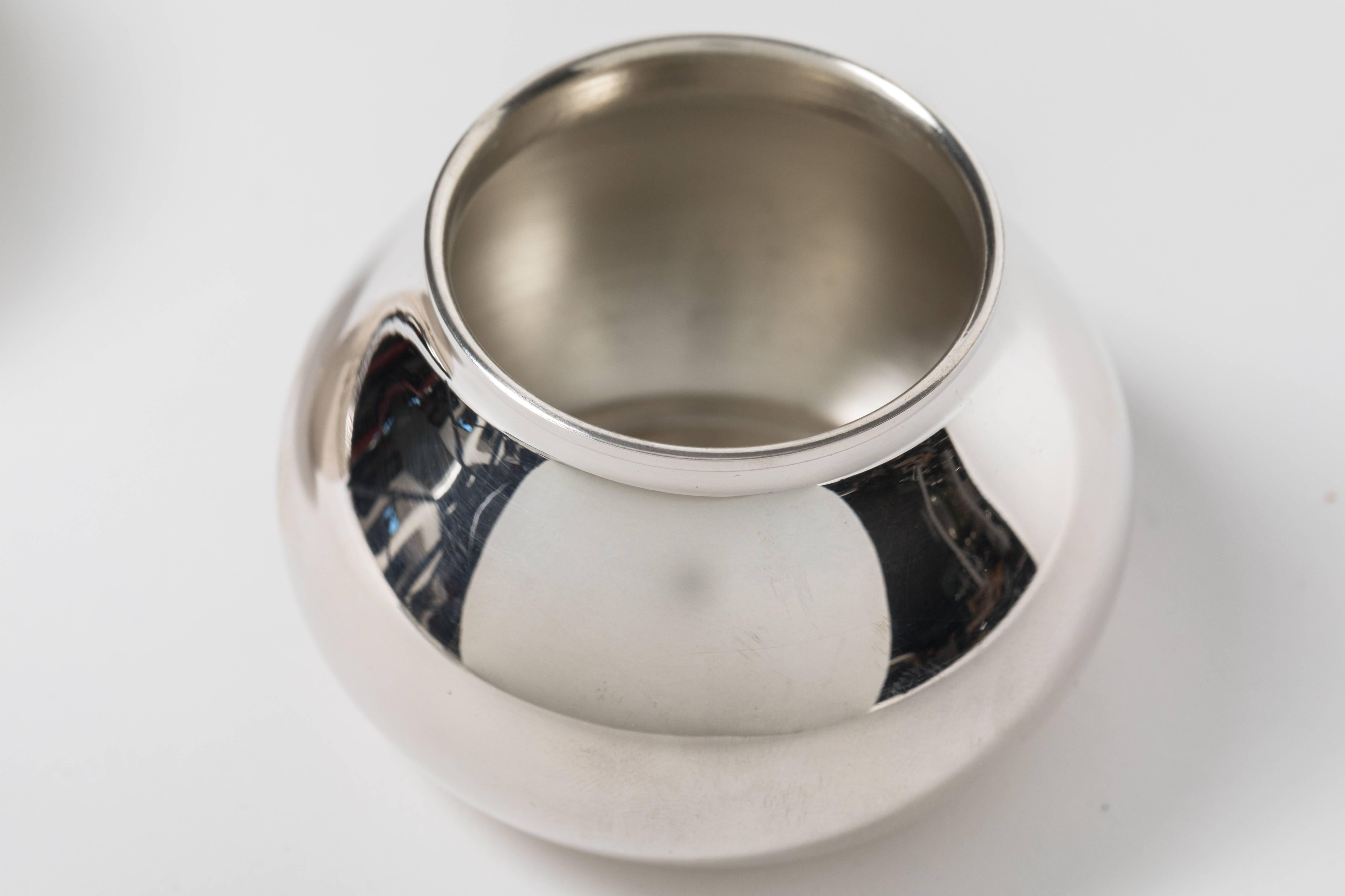 Italian Sterling Silver Mushroom Form Container by Tiffany & Co