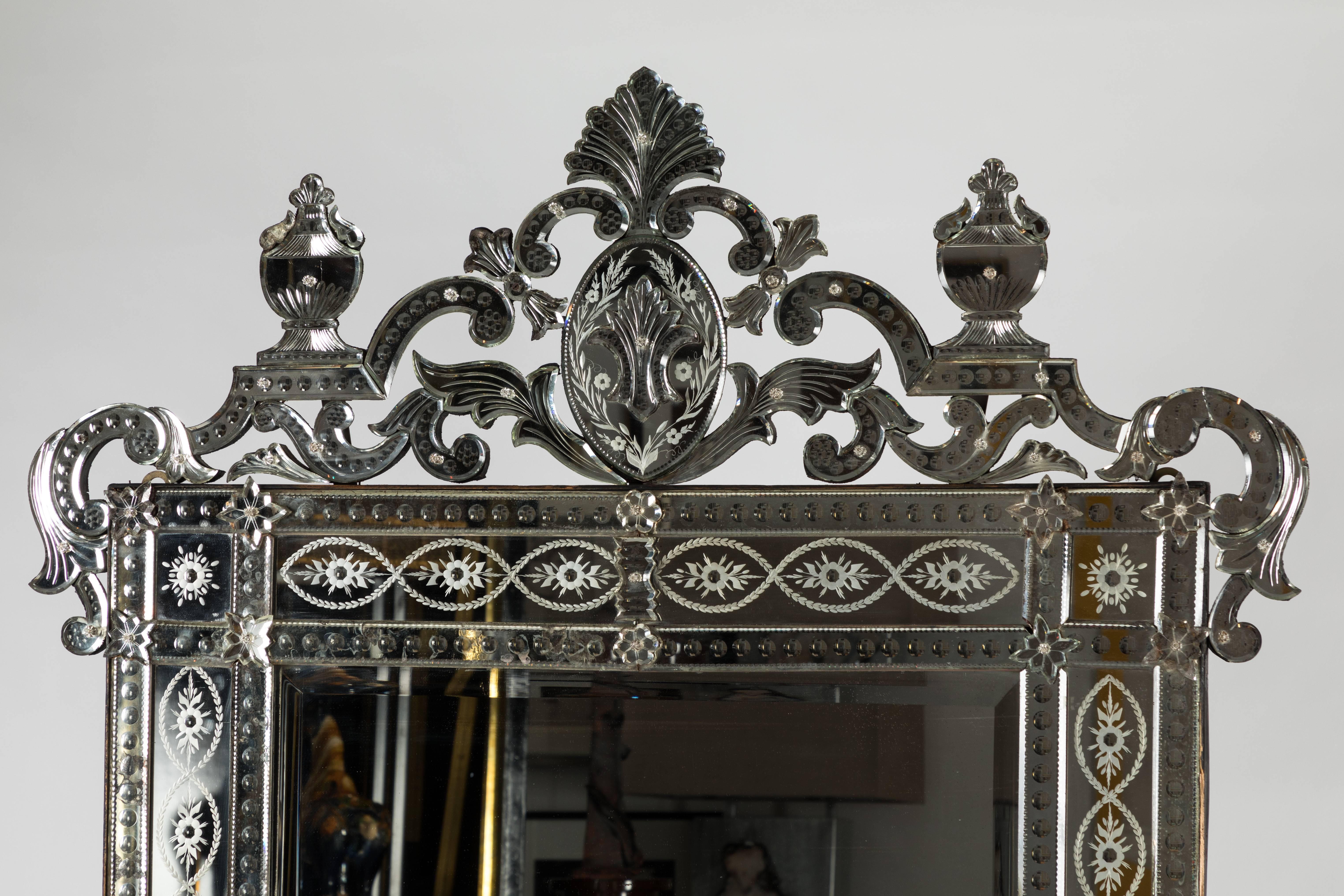 Beaux Arts Large and Stunning Venetian Mirror