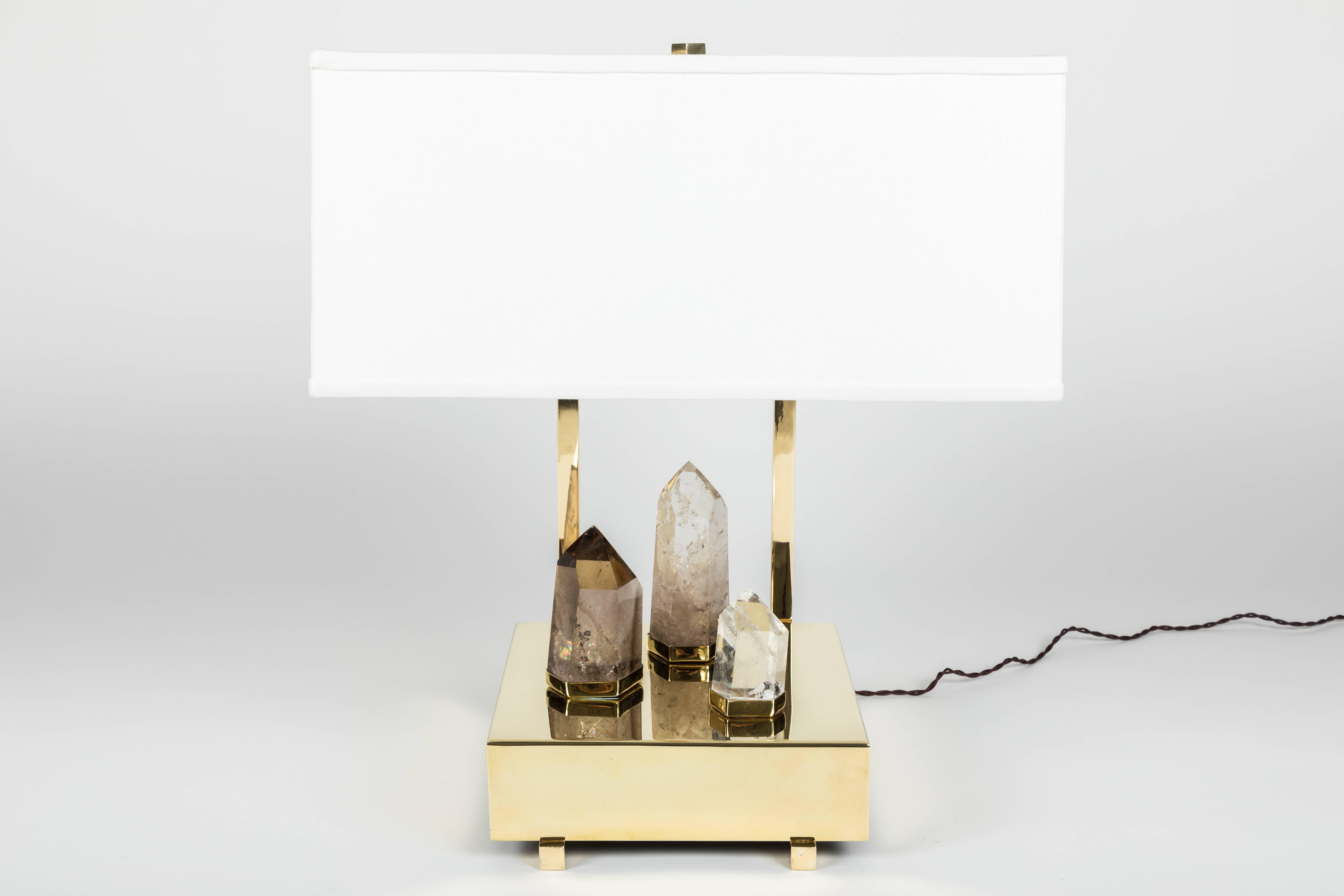 Mid-Century Modern Pair of Special Edition Pedra Lamps by Dragonette Private Label