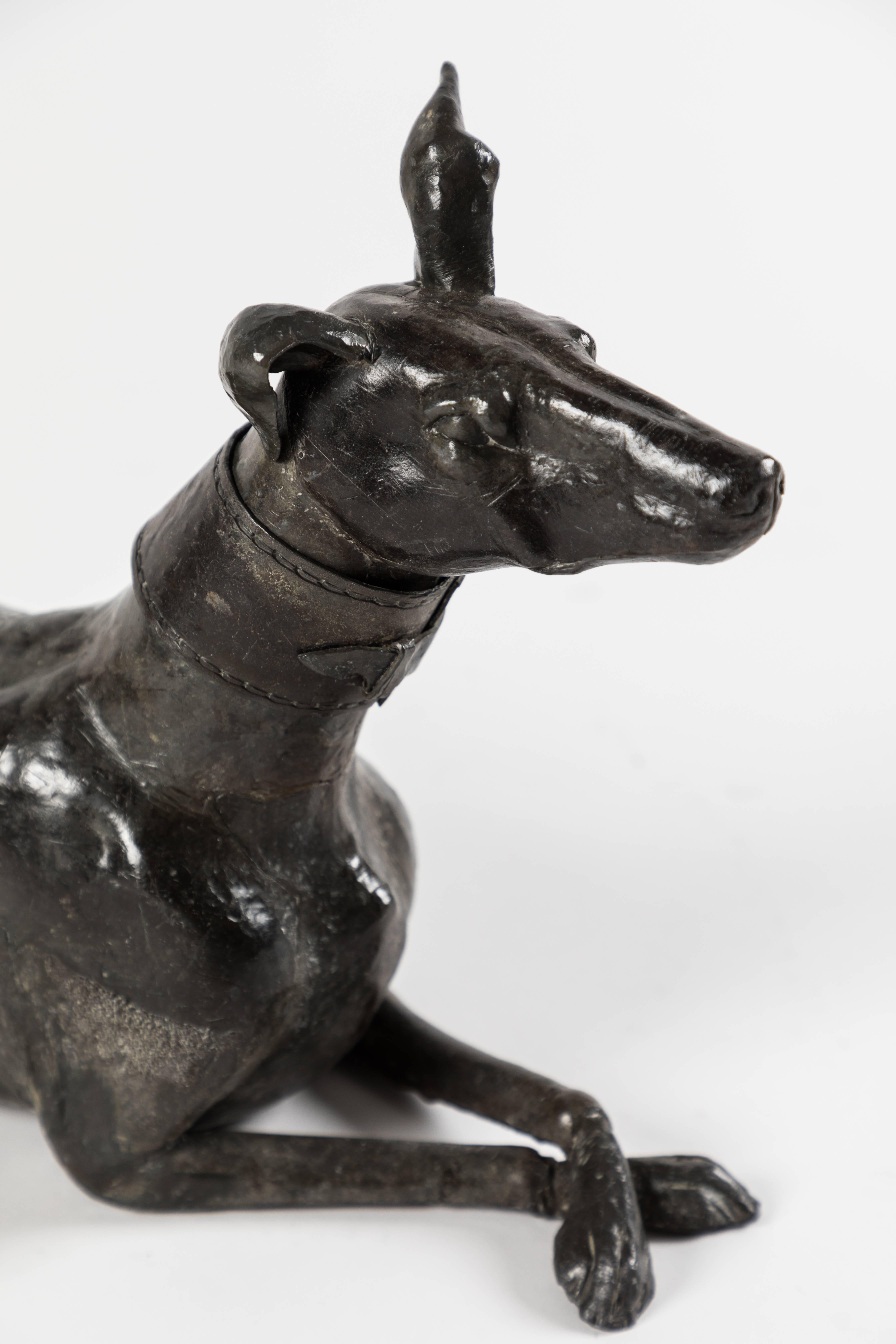 Italian Lead Greyhound Sculpture