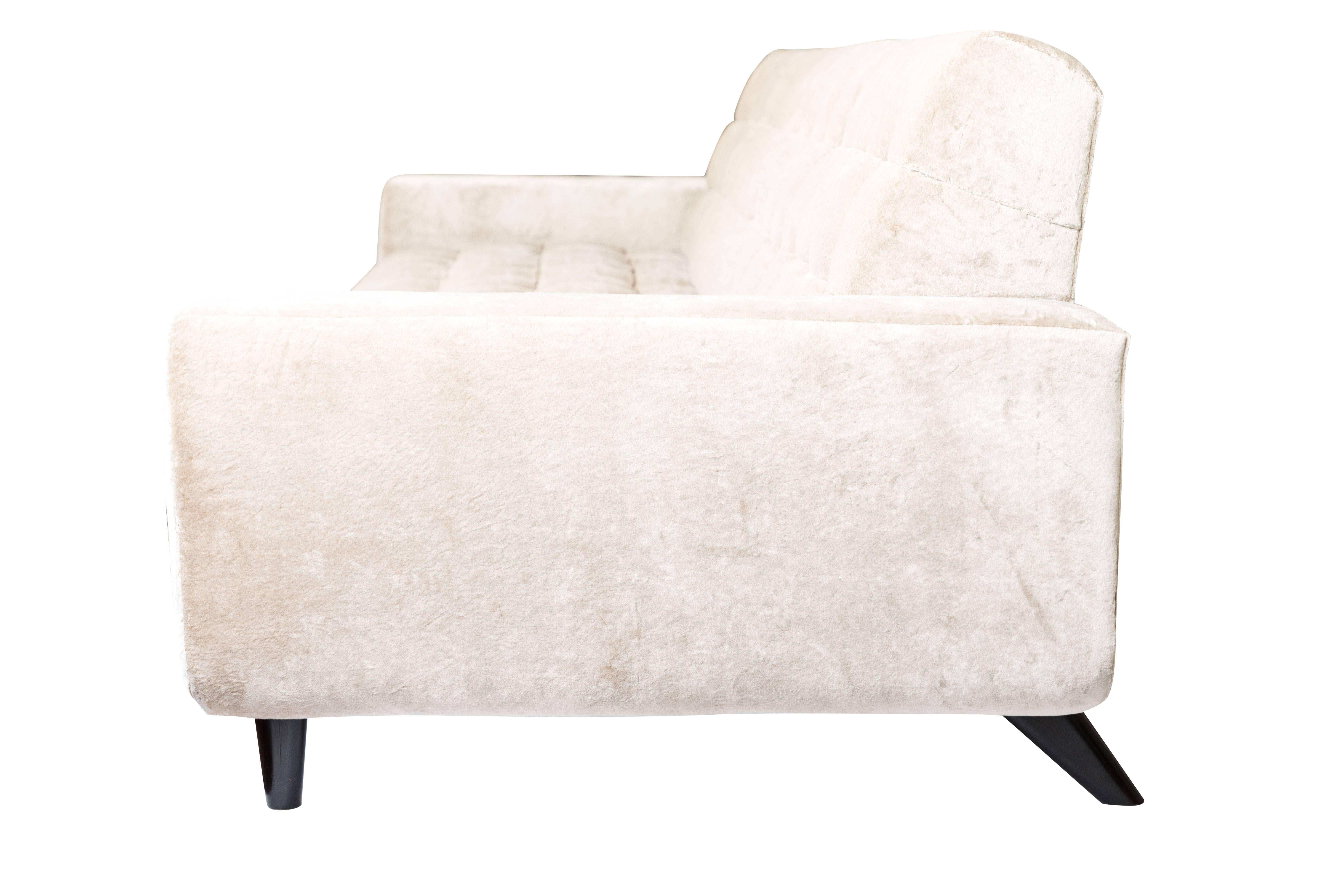 Beautiful Biscuit Tufted Ledge Back Sofa by William Haines 2
