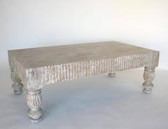 Dos Gallos Custom Coffee Table in Driftwood Finish