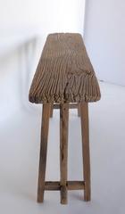 Narrow Antique Elmwood Console