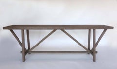 Custom Buttress Console Table in Reclaimed Wood