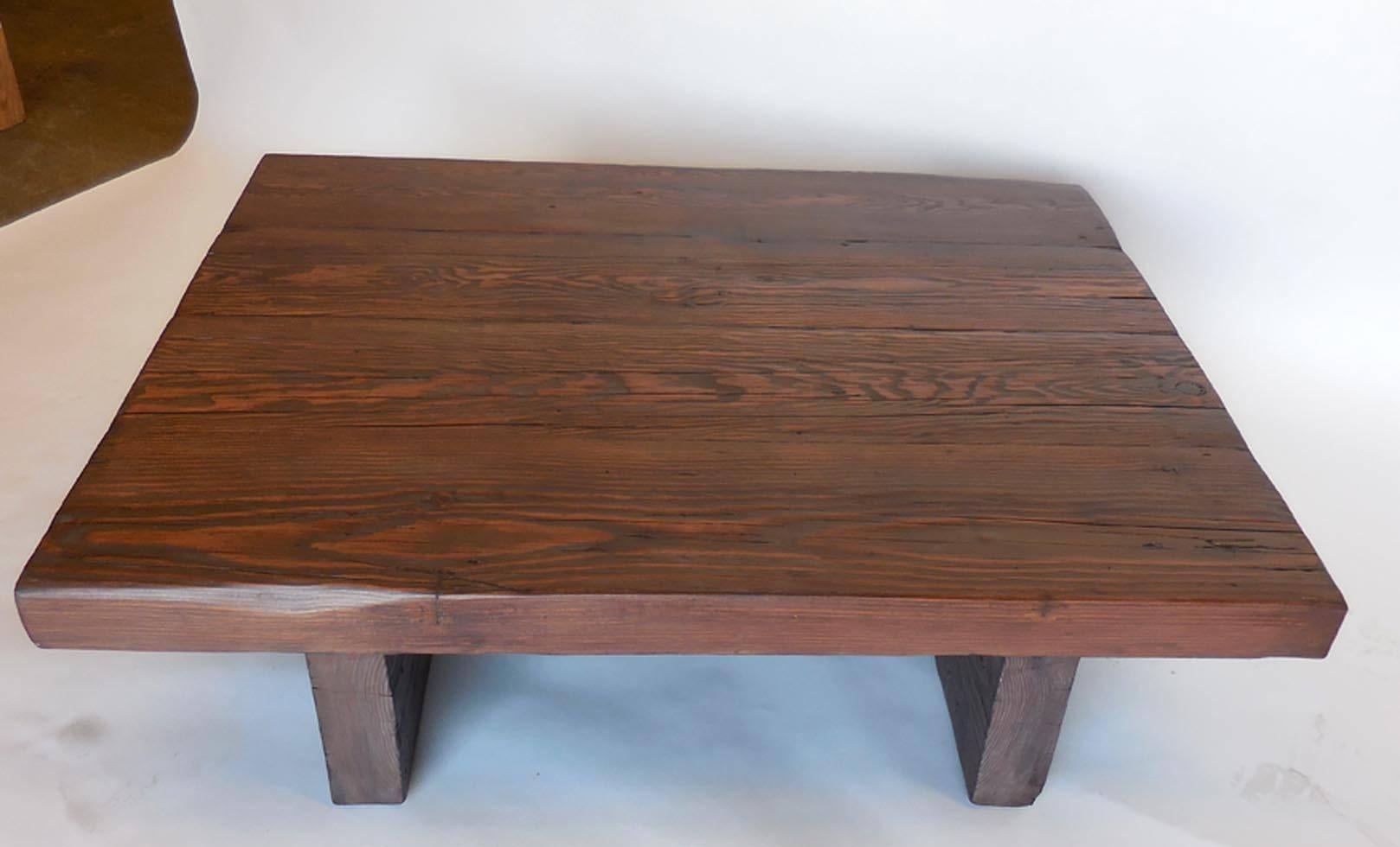 Contemporary Dos Gallos Custom Modern Primitive Coffee Table