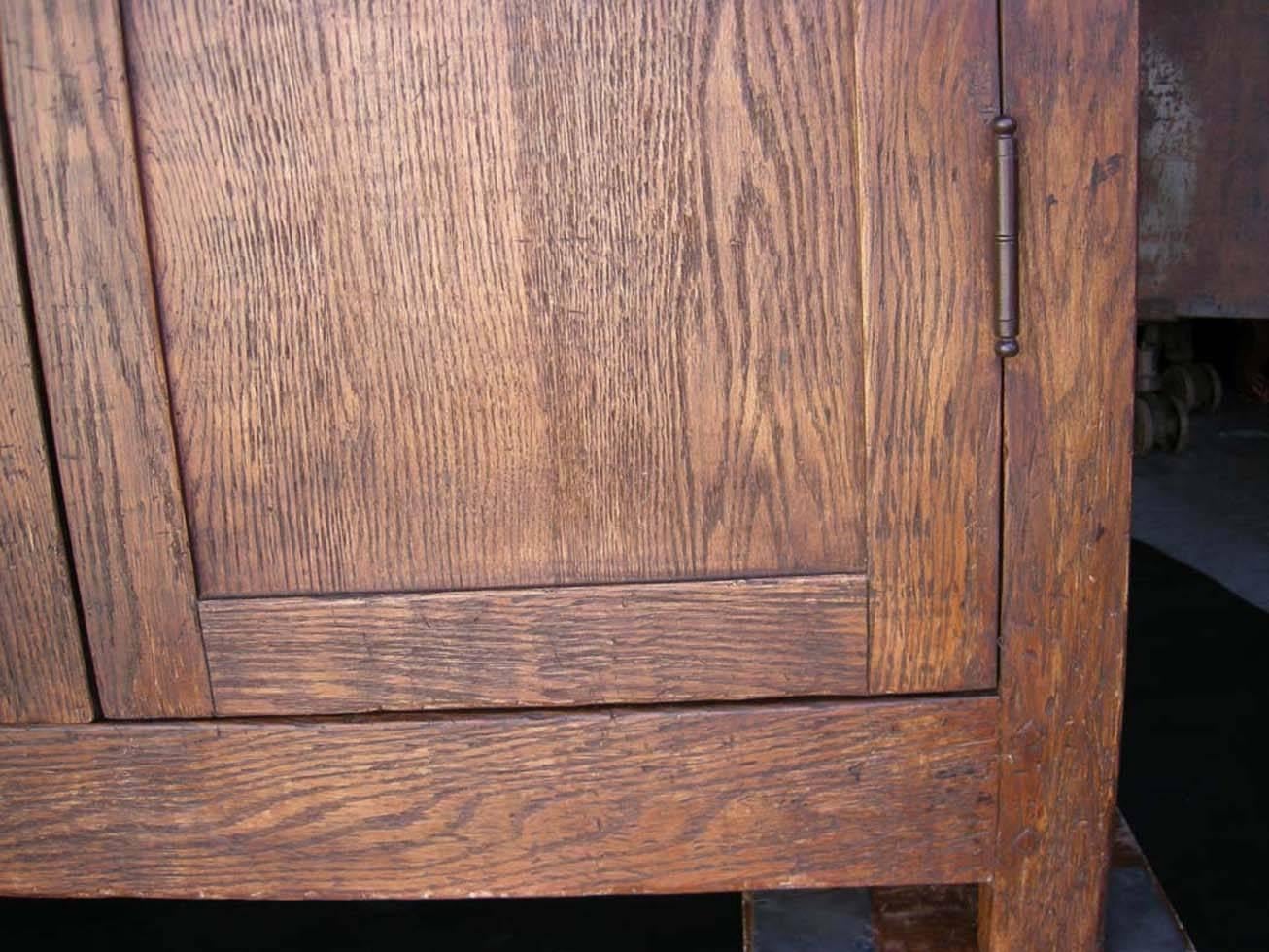 large oak cabinet